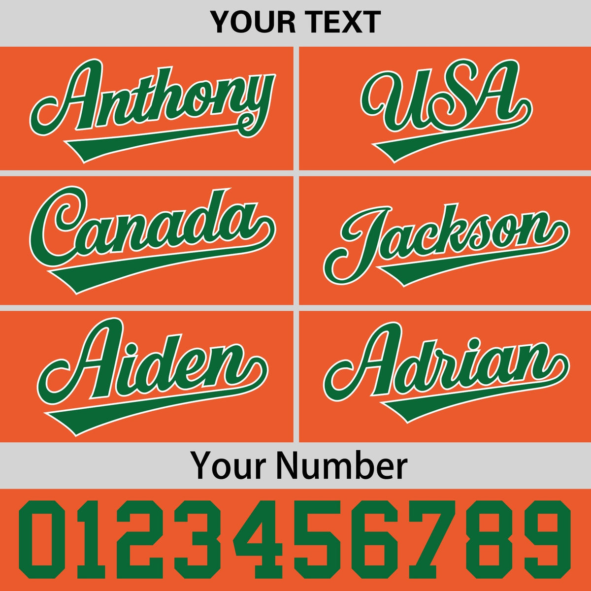 Custom Orange 3D Puff Embroidery Flat Embroidery Casual Sport Baseball Cap