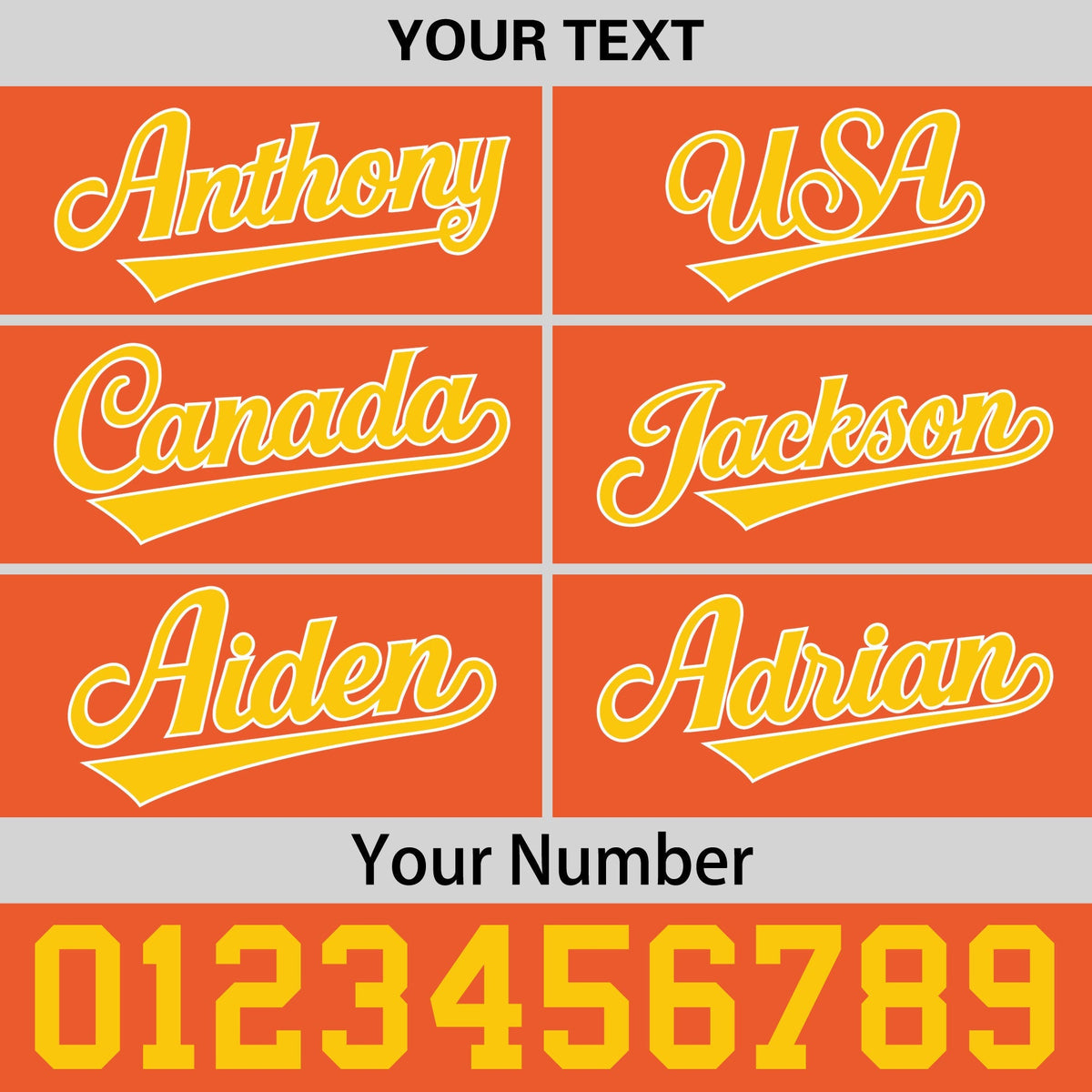 Custom Orange 3D Puff Embroidery Flat Embroidery Casual Sport Baseball Cap