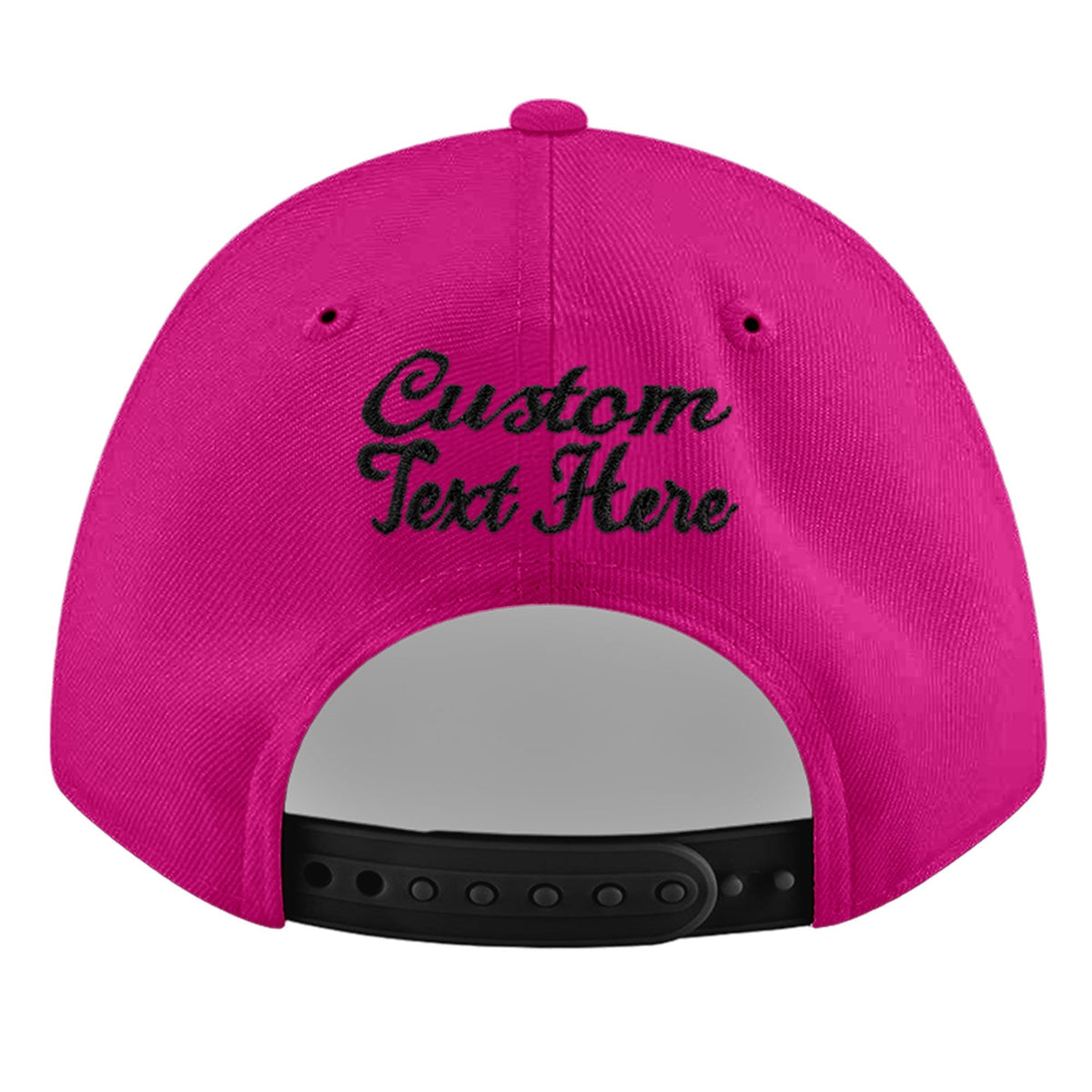 Custom Rose Red 3D Puff Embroidery Flat Embroidery Casual Sport Baseball Cap