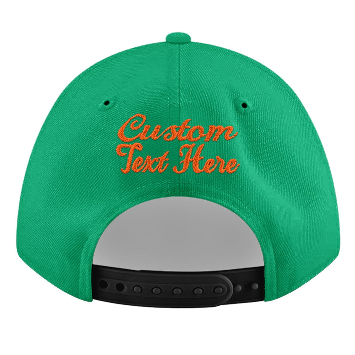 Custom Aqua 3D Puff Embroidery Flat Embroidery Casual Sport Baseball Cap