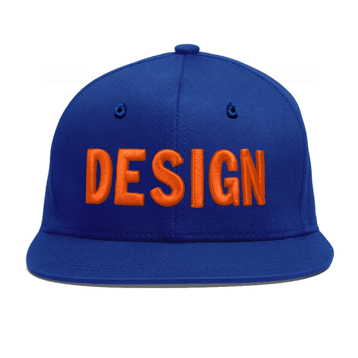 Custom Royal 3D Puff Embroidery Flat Embroidery Casual Sport Baseball Cap