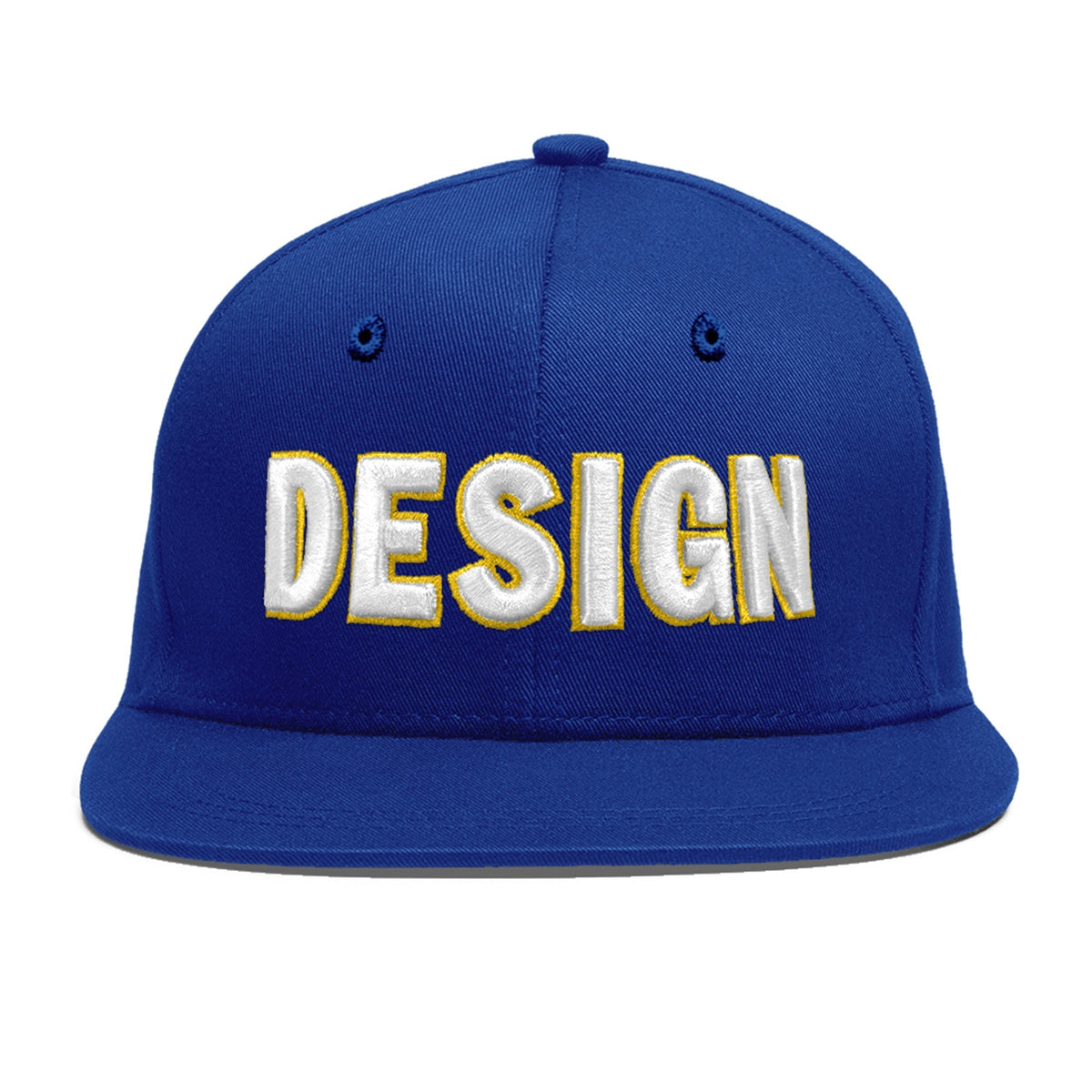Custom Royal 3D Puff Embroidery Flat Embroidery Casual Sport Baseball Cap
