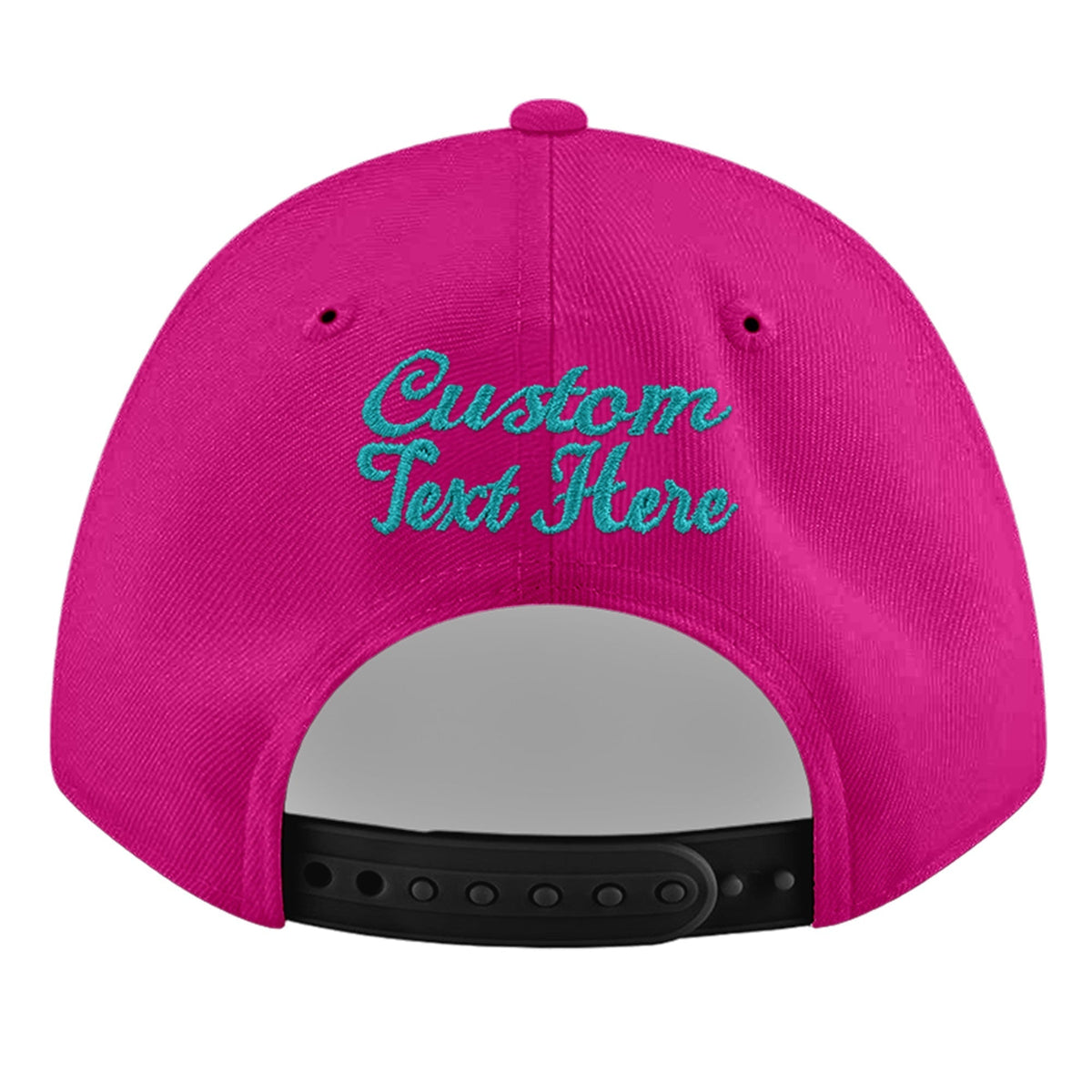 Custom Rose Red 3D Puff Embroidery Flat Embroidery Casual Sport Baseball Cap