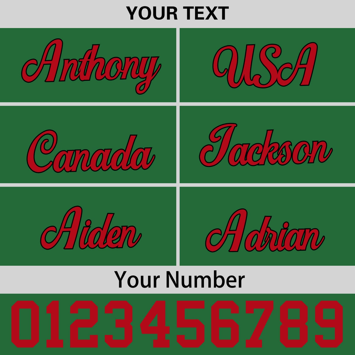 Custom Kelly Green Red 3D Puff Embroidery Flat Embroidery Casual Sport Baseball Cap