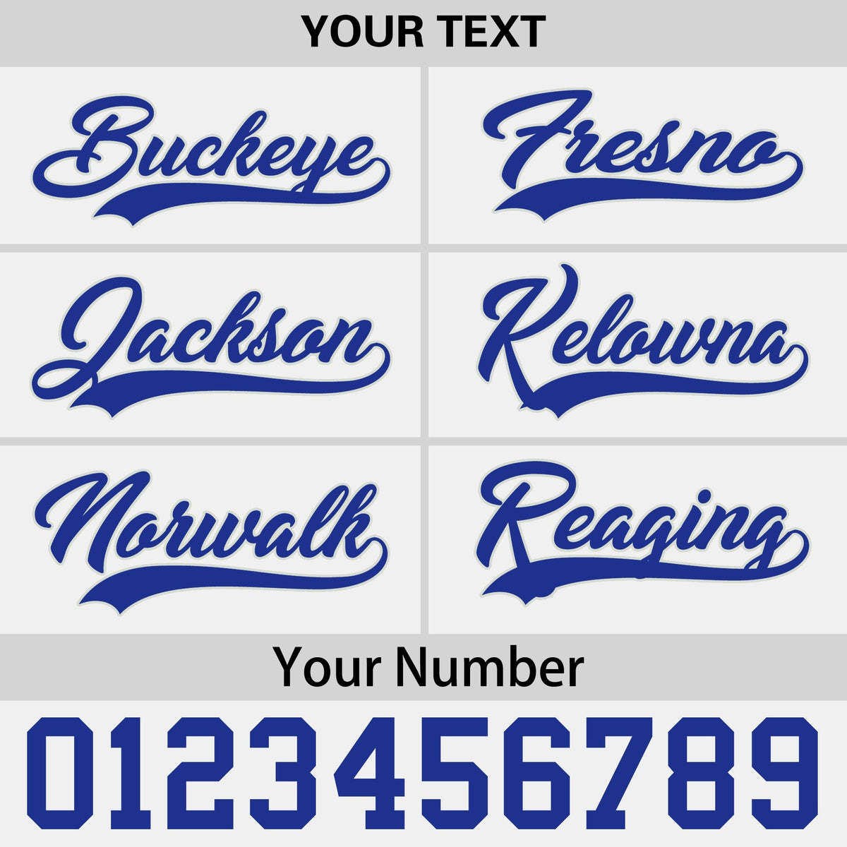 Custom White Royal Blue 193D Puff Embroidery Flat Embroidery Casual Sport Baseball Cap