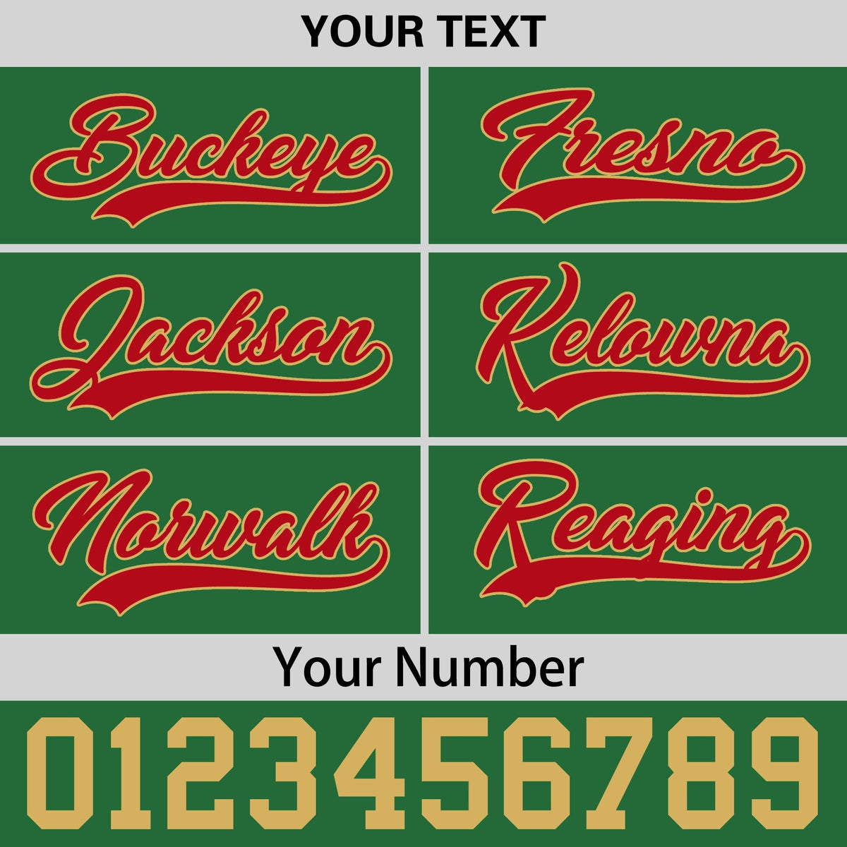 Custom Kelly Green Red 3D Puff Embroidery Flat Embroidery Casual Sport Baseball Cap