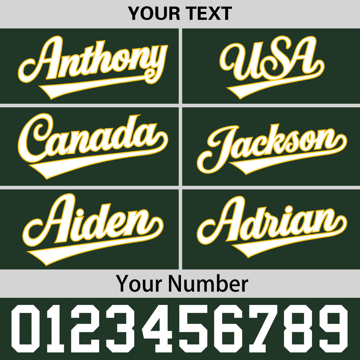 Custom Green Gold 3D Puff Embroidery Flat Embroidery Casual Sport Baseball Cap