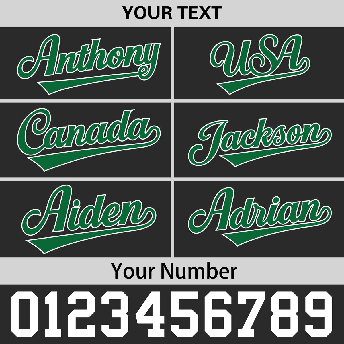 Custom Black Kelly Green 3D Puff Embroidery Flat Embroidery Casual Sport Baseball Cap