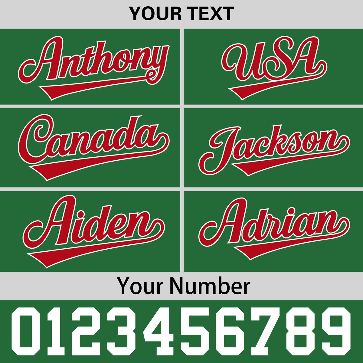 Custom Kelly Green Red 3D Puff Embroidery Flat Embroidery Casual Sport Baseball Cap