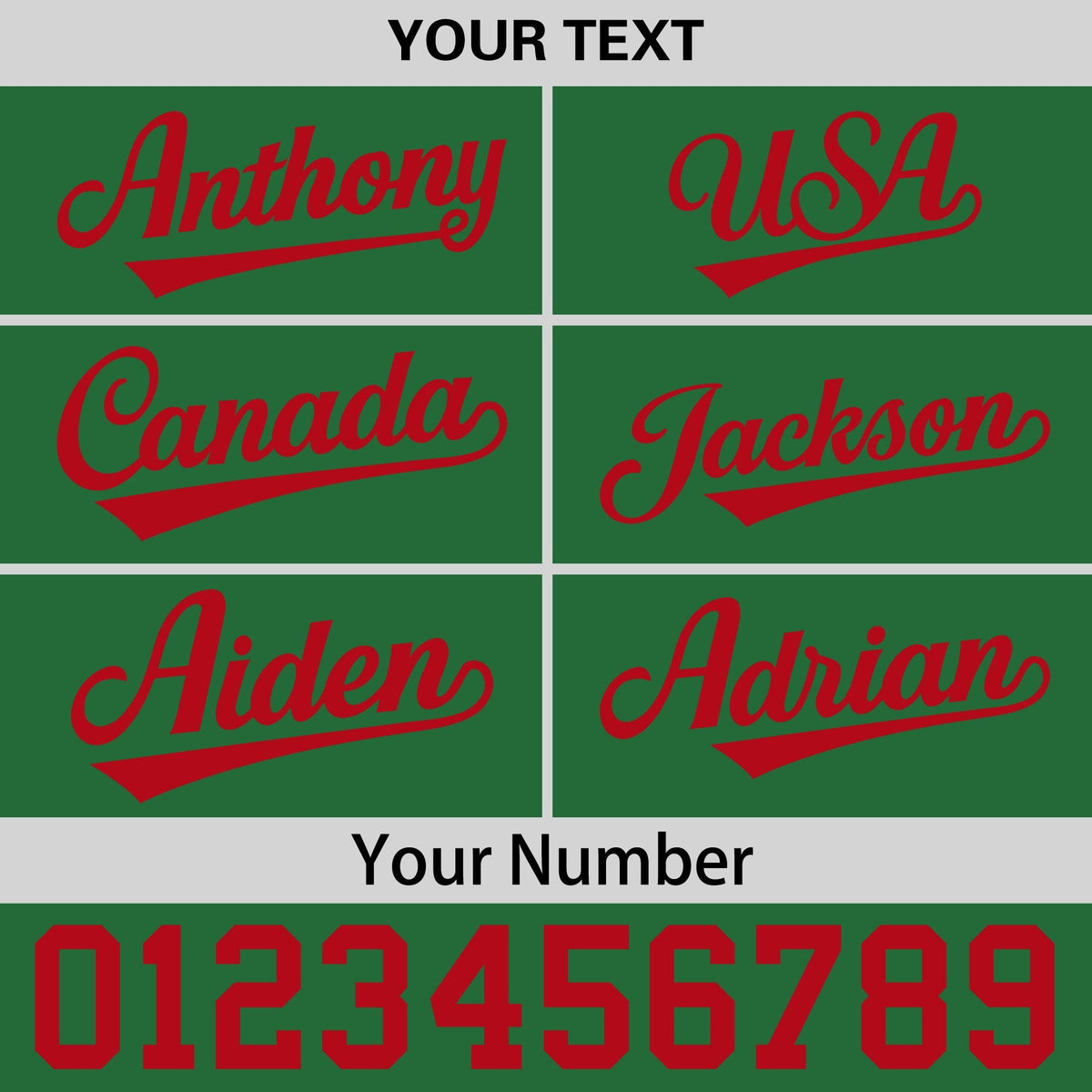 Custom Kelly Green Red 3D Puff Embroidery Flat Embroidery Casual Sport Baseball Cap