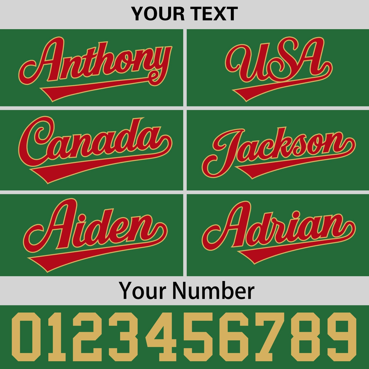 Custom Kelly Green Red 3D Puff Embroidery Flat Embroidery Casual Sport Baseball Cap