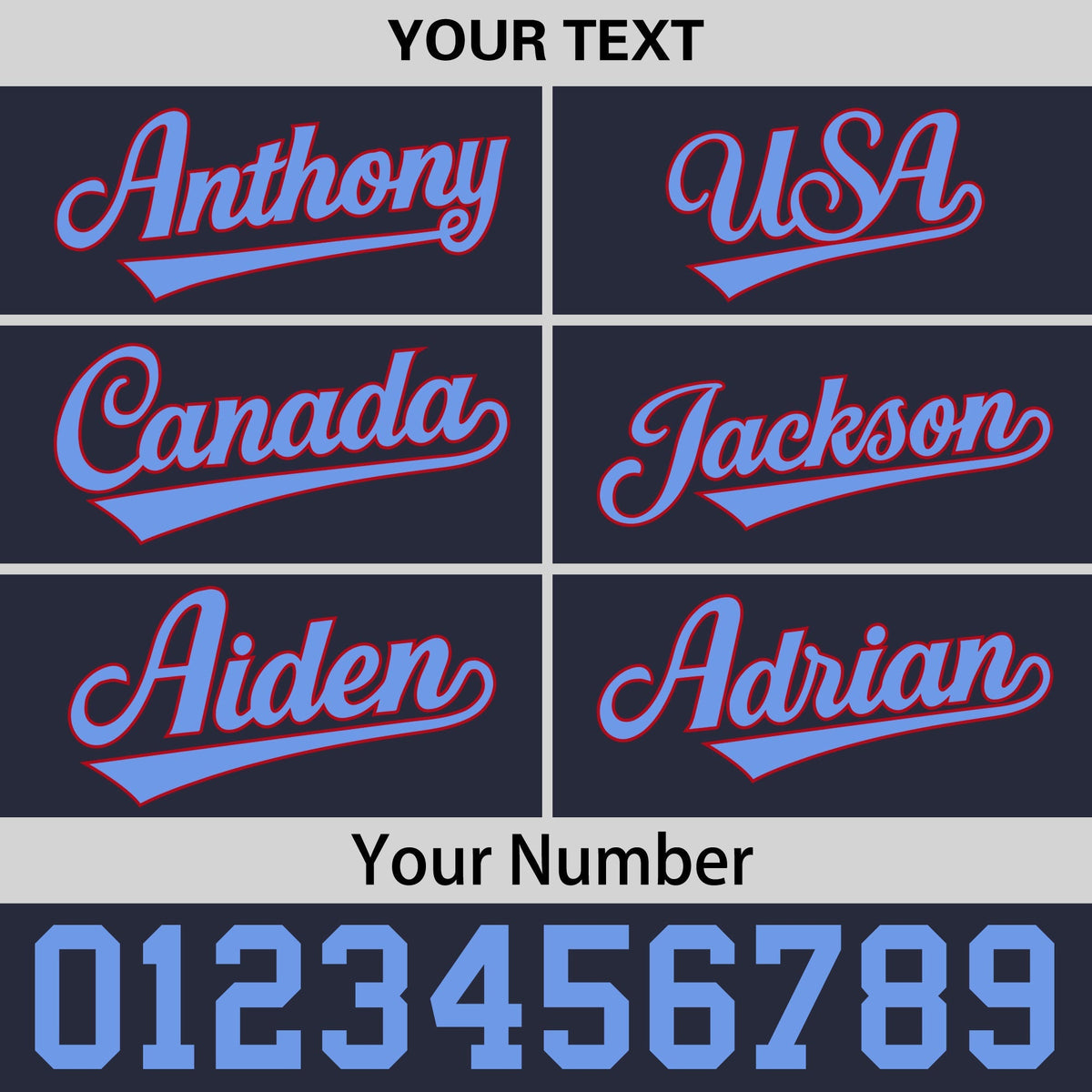 Custom Navy Red 3D Puff Embroidery Flat Embroidery Casual Sport Baseball Cap