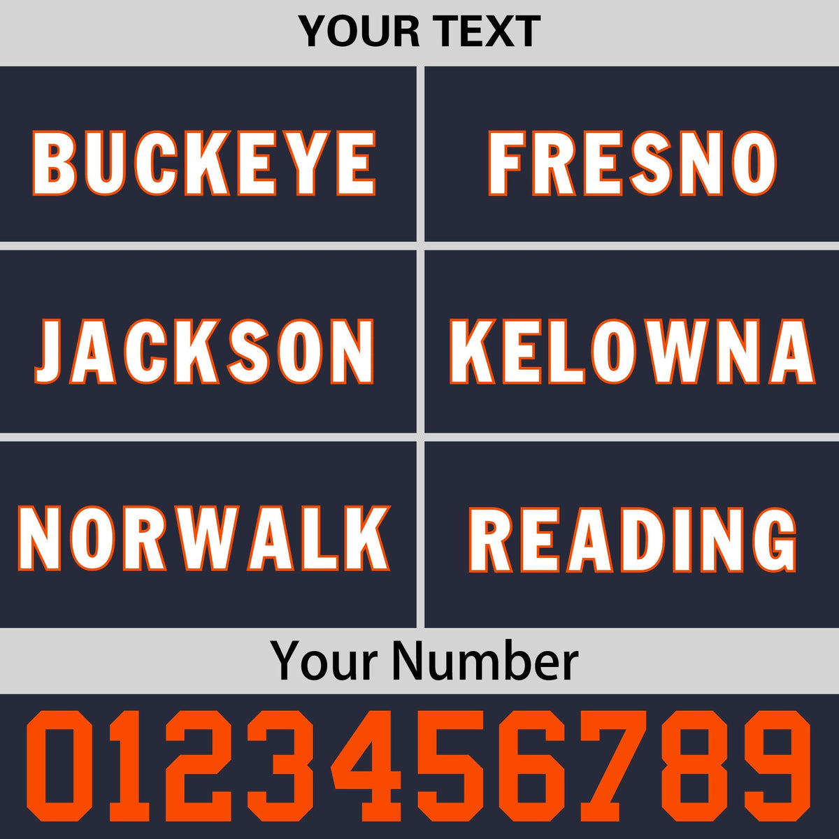 Custom Navy Orange 3D Puff Embroidery Flat Embroidery Casual Sport Baseball Cap