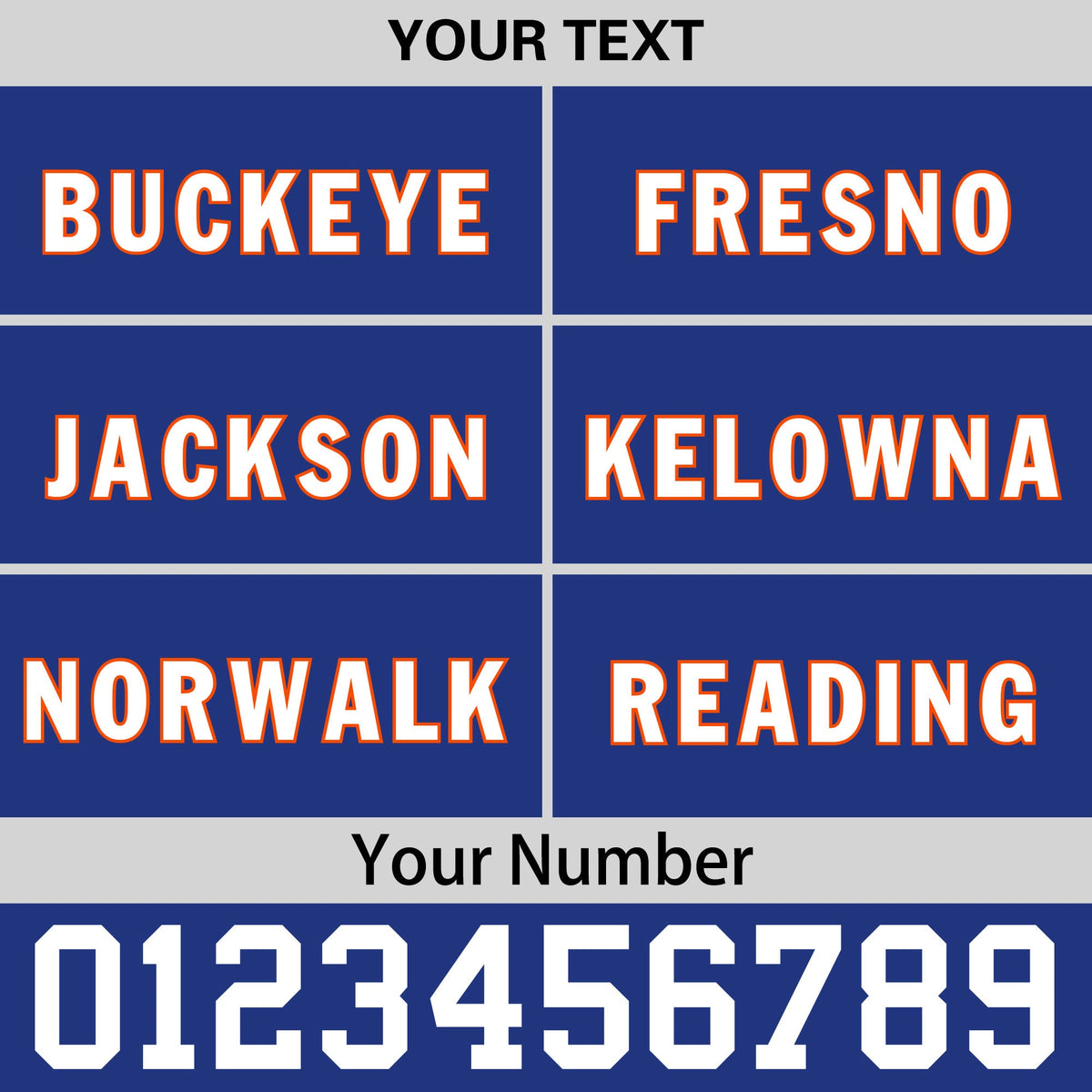 Custom Royal Blue Orange 3D Puff Embroidery Flat Embroidery Casual Sport Baseball Cap