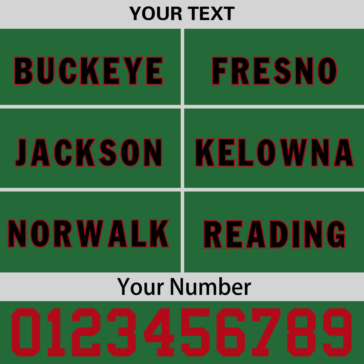 Custom Kelly Green Red 3D Puff Embroidery Flat Embroidery Casual Sport Baseball Cap