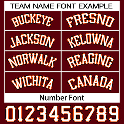 Custom Maroon White-Black Classic Style Basketball Mesh Shorts