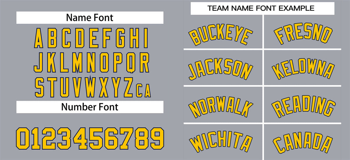 Custom Gray Yellow-White Classic Style Authentic Baseball Jersey