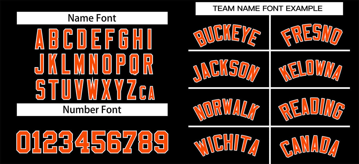 Custom Black Orange-White Classic Style Authentic Baseball Jersey