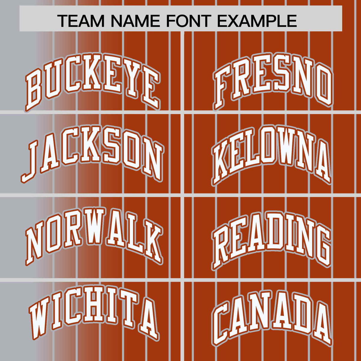 Custom Texas Orange Gray Gradient Varsity Full-Snap Pinstripe Letterman Baseball Jacket