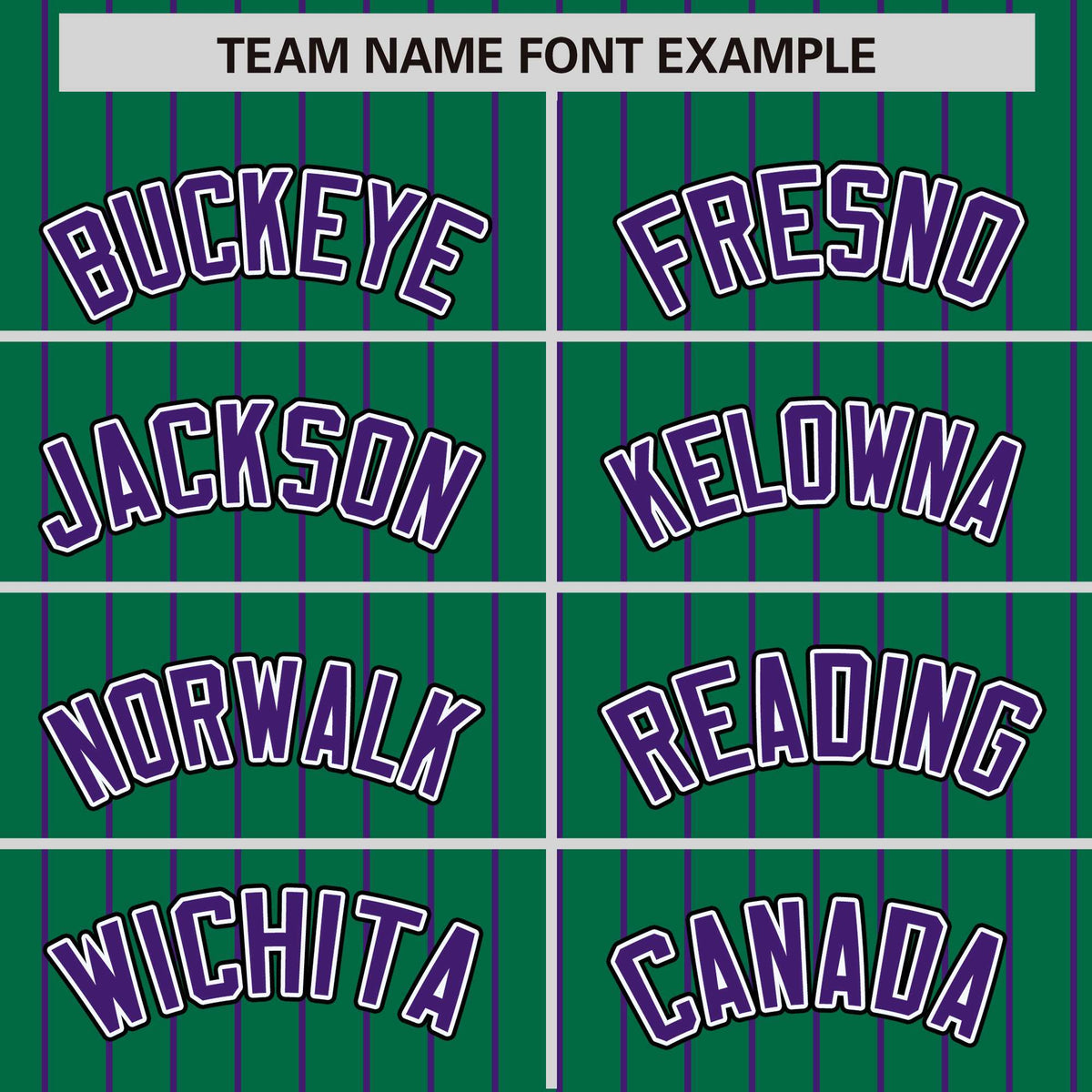 Custom Kelly Green Purple Raglan Sleeves Varsity Full-Snap Pinstripe Letterman Baseball Jacket