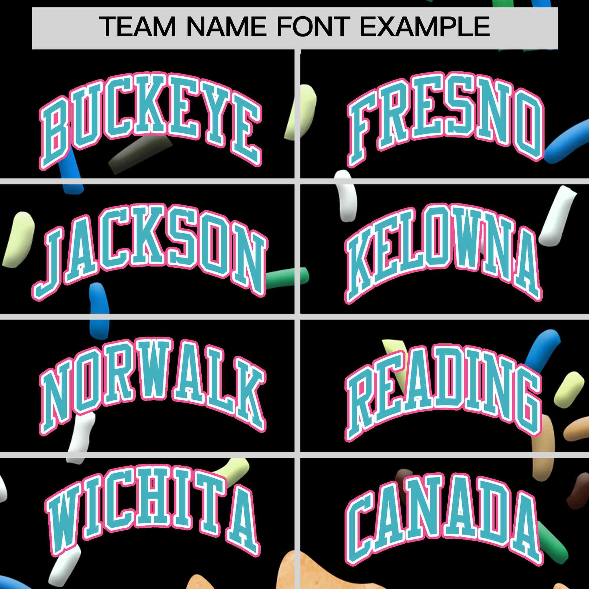 Custom Black Ice Cream Cone Graffiti Pattern Full-Snap Varsity Letterman Jackets