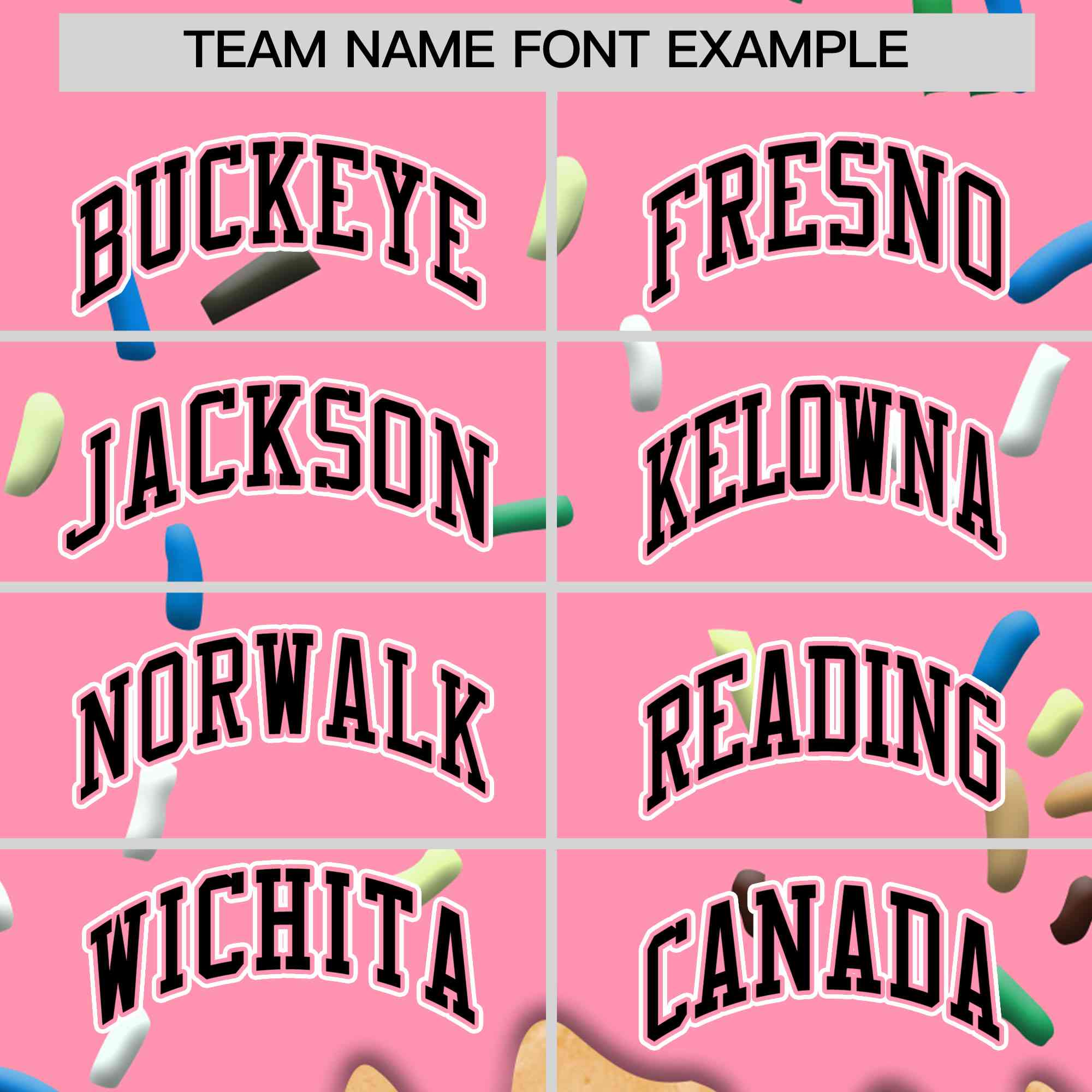 Custom Light Pink Ice Cream Cone Graffiti Pattern Full-Snap Varsity Letterman Jackets
