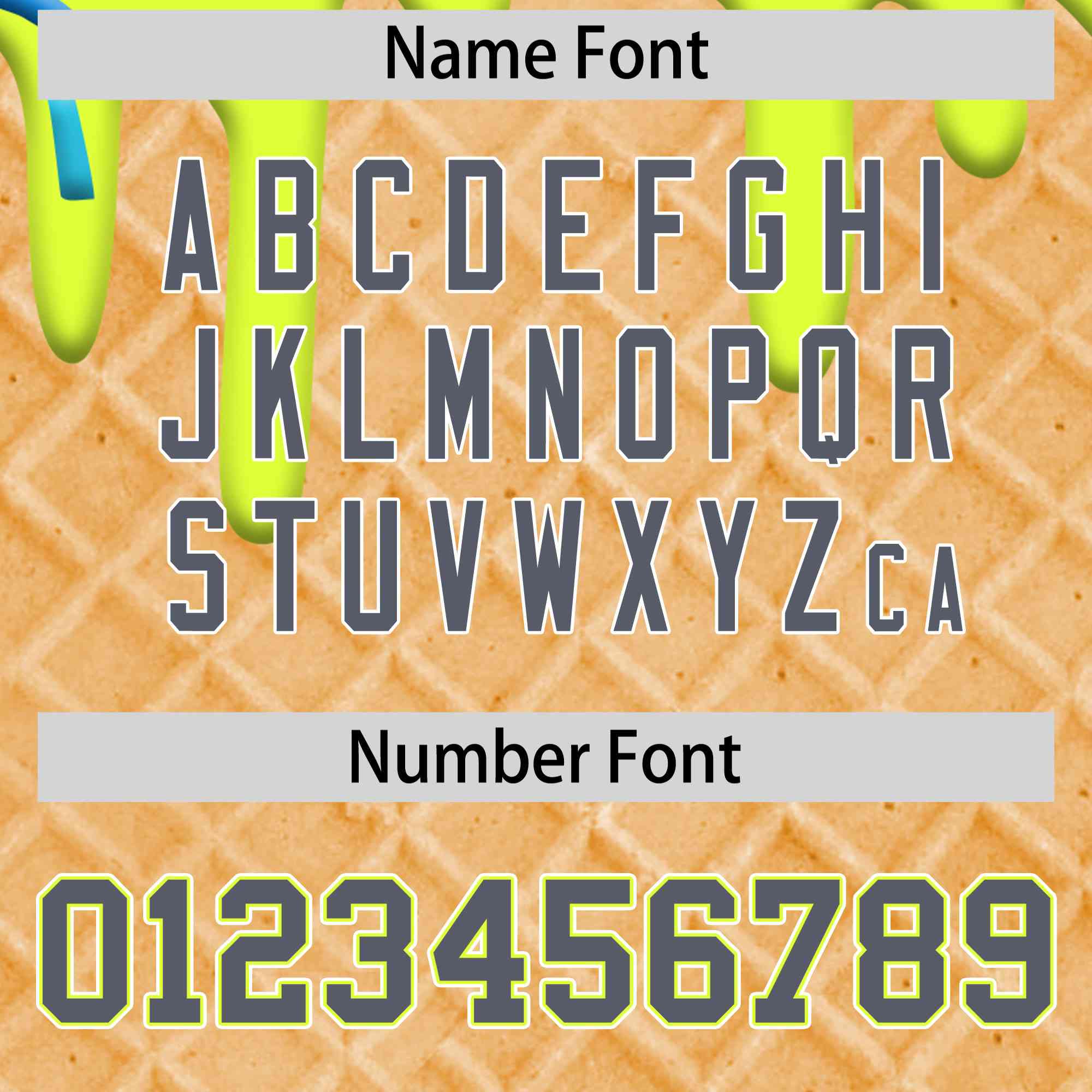 Custom Fluorescent Green Ice Cream Cone Graffiti Pattern Full-Snap Varsity Letterman Jackets