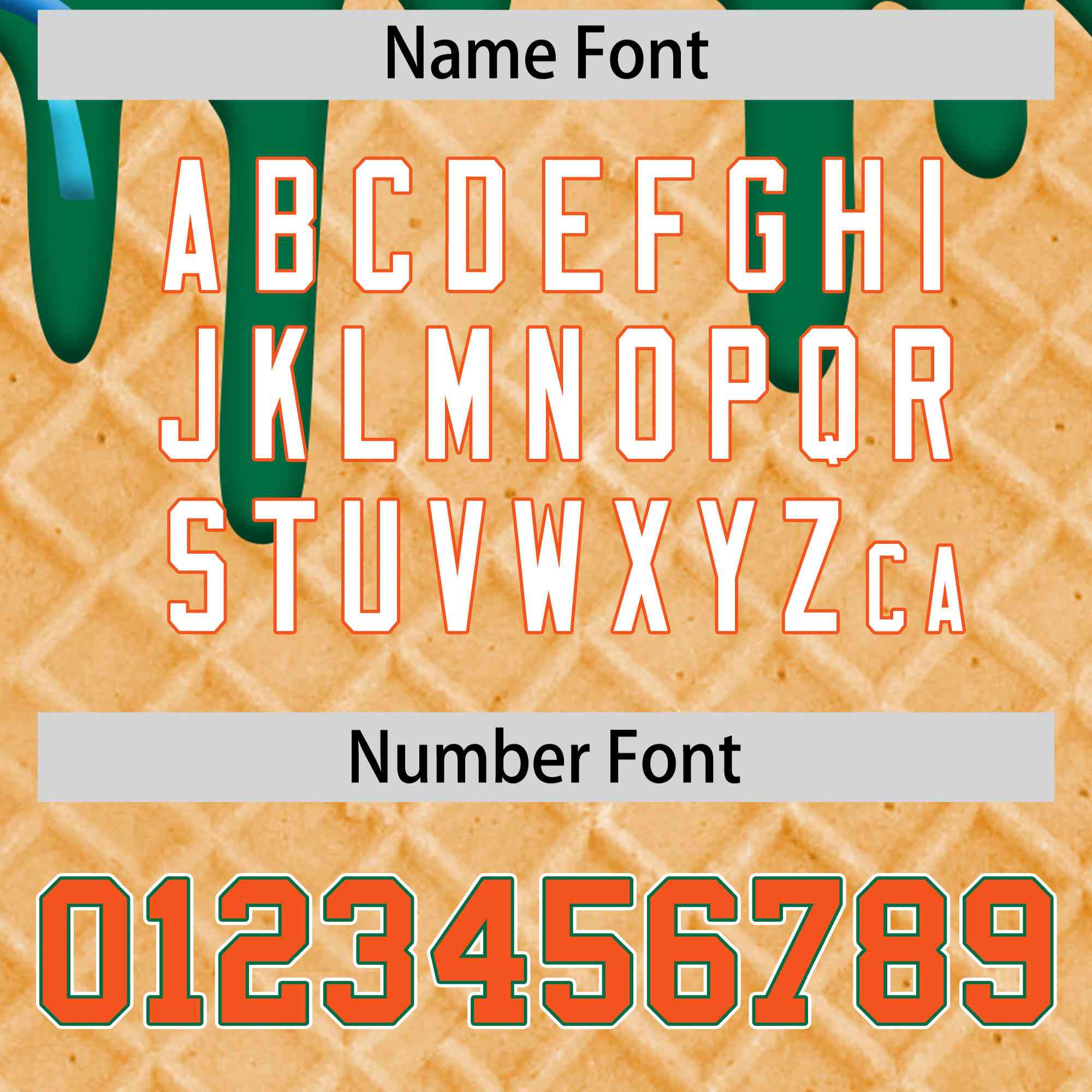 Custom Kelly Green Ice Cream Cone Graffiti Pattern Full-Snap Varsity Letterman Jackets