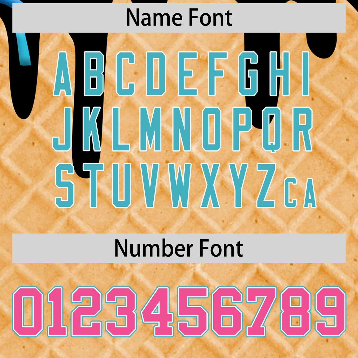 Custom Black Ice Cream Cone Graffiti Pattern Full-Snap Varsity Letterman Jackets