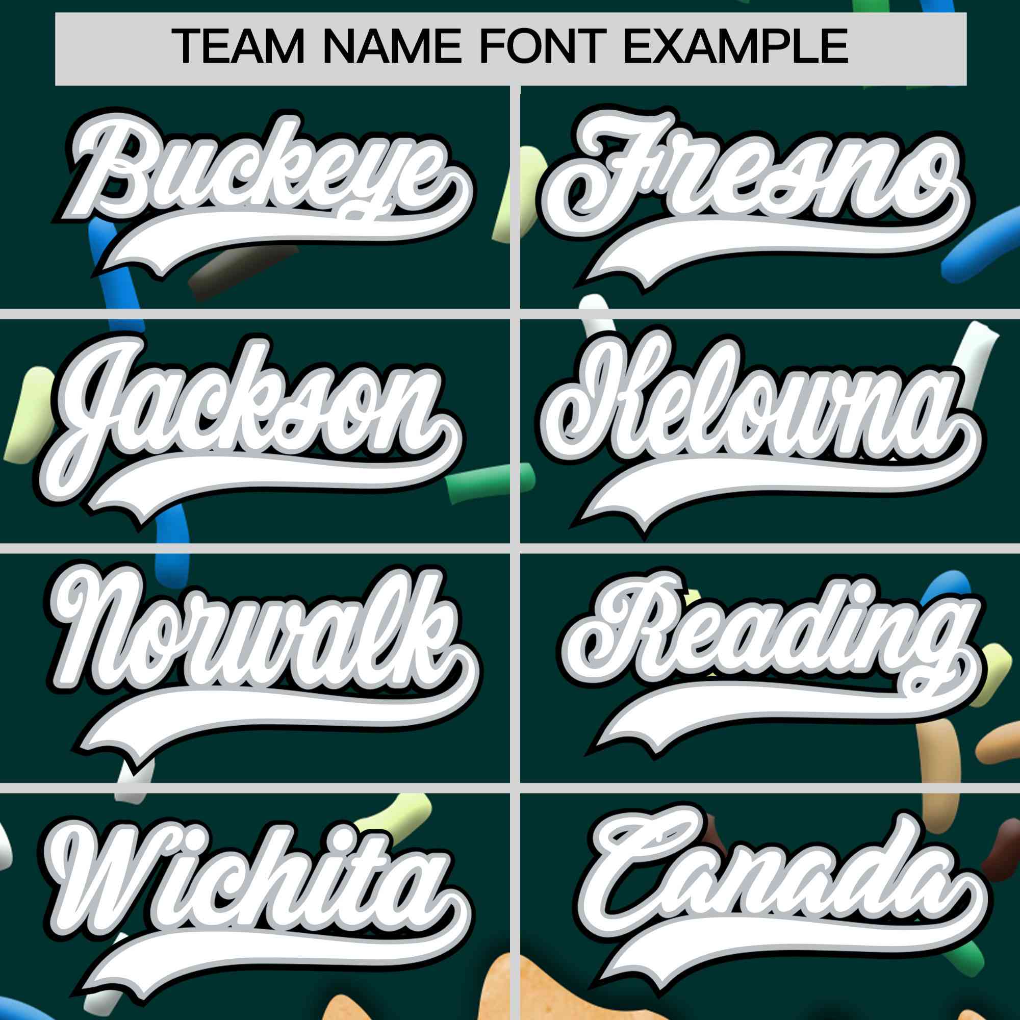 Custom Midnight Green Ice Cream Cone Graffiti Pattern Full-Snap Varsity Letterman Jackets