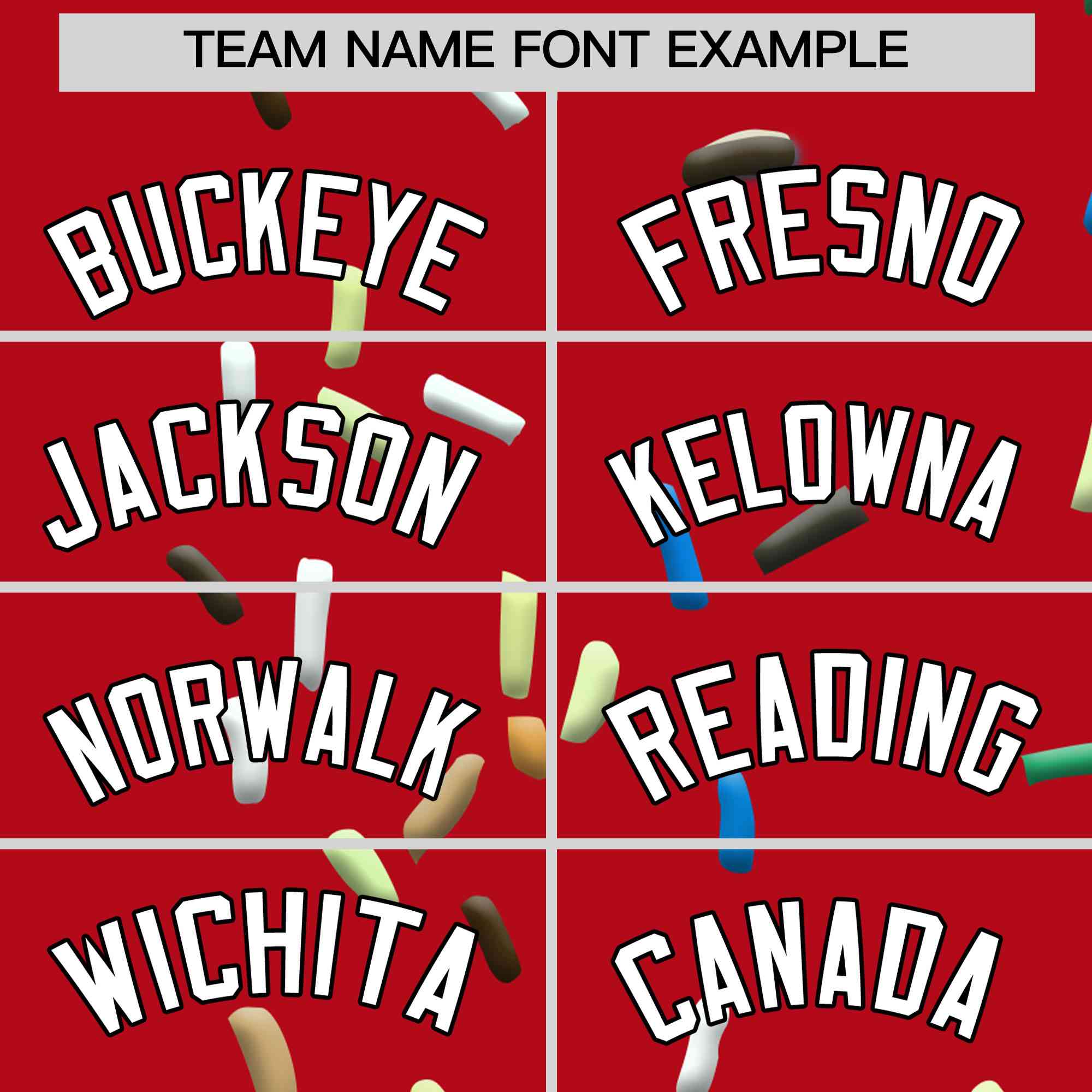 Custom Red Ice Cream Cone Graffiti Pattern Full-Snap Varsity Letterman Jackets