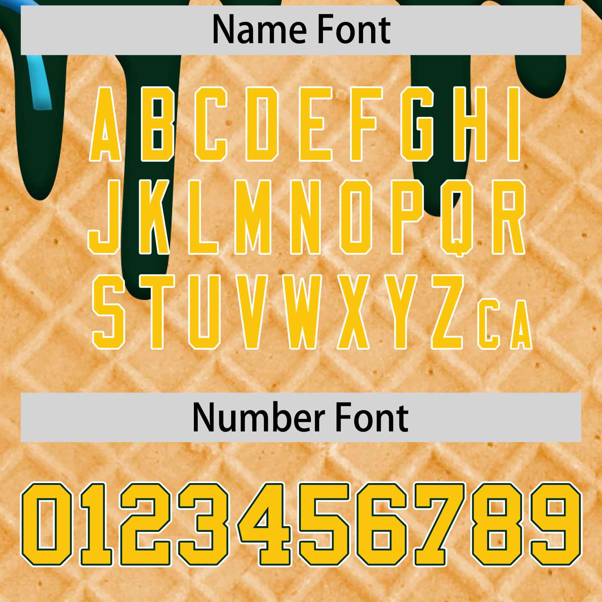 Custom Green Ice Cream Cone Graffiti Pattern Full-Snap Varsity Letterman Jackets