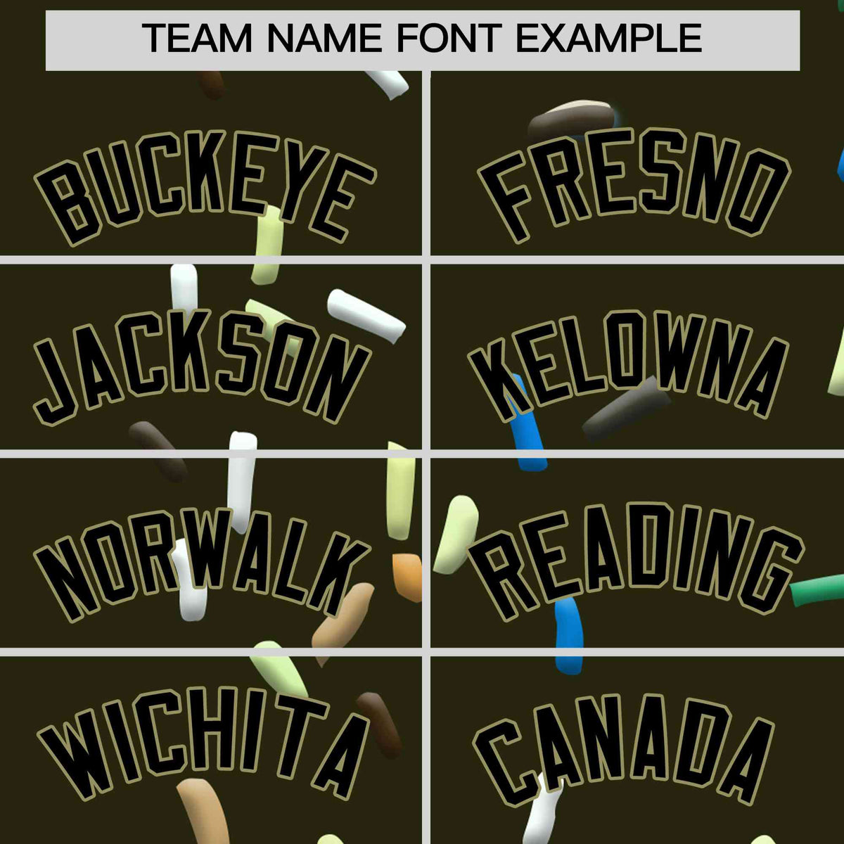 Custom Olive Ice Cream Cone Graffiti Pattern Full-Snap Varsity Letterman Jackets