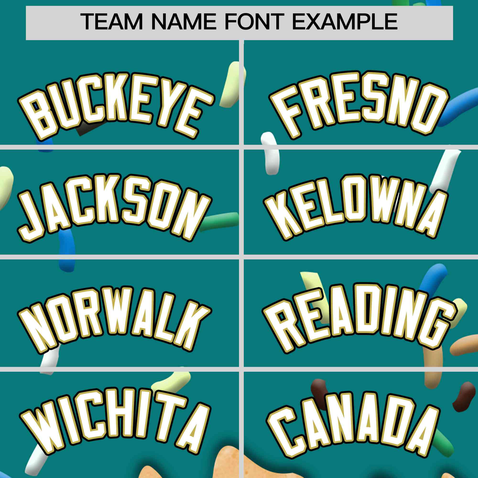 Custom Teal Ice Cream Cone Graffiti Pattern Full-Snap Varsity Letterman Jackets