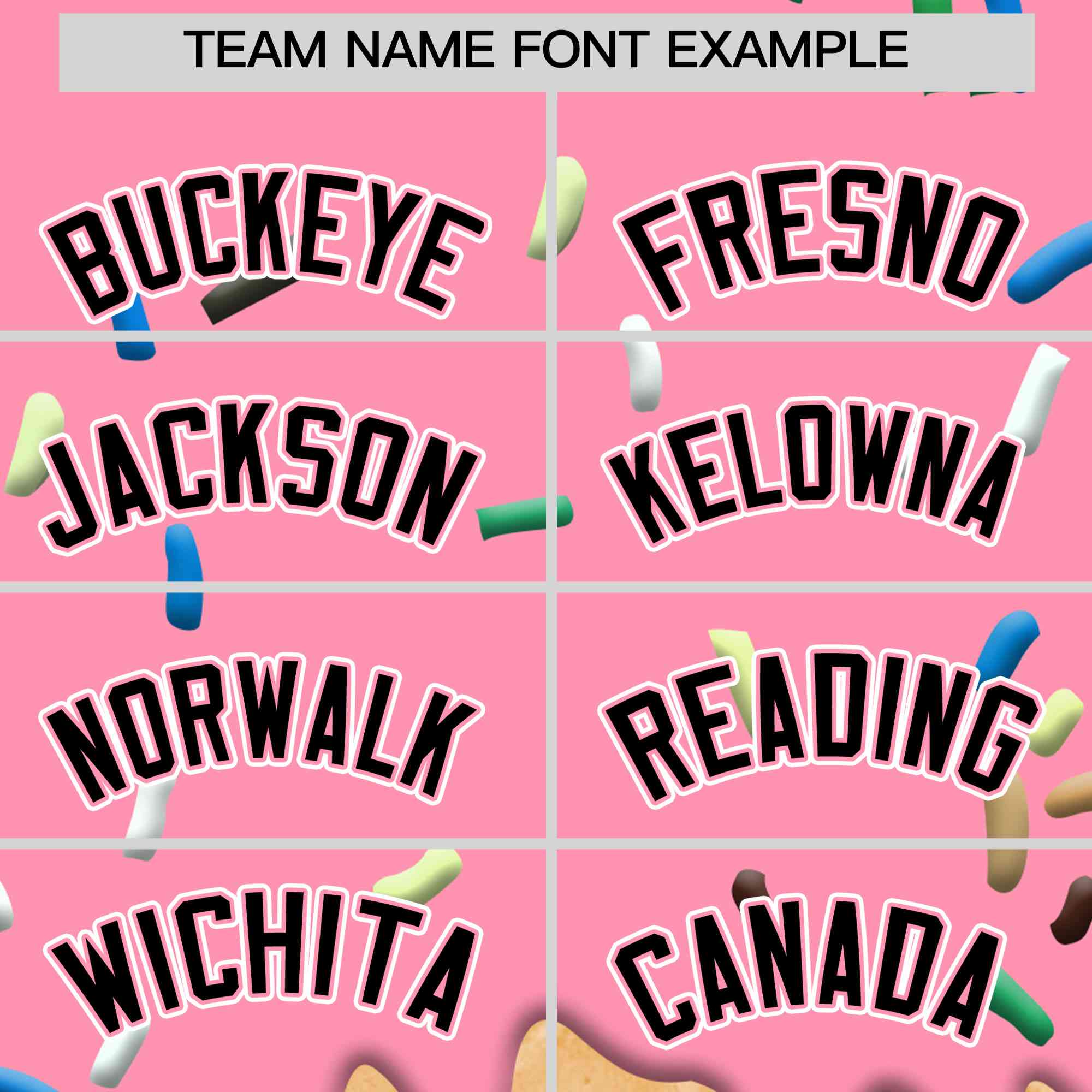 Custom Light Pink Ice Cream Cone Graffiti Pattern Full-Snap Varsity Letterman Jackets