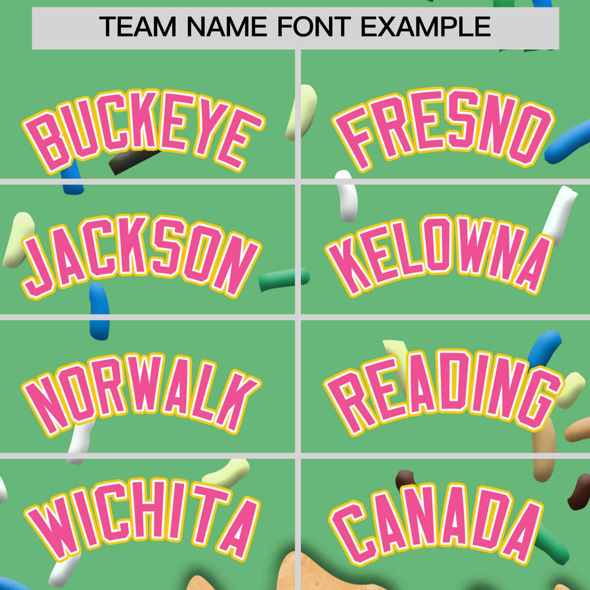 Custom Neon Green Ice Cream Cone Graffiti Pattern Full-Snap Varsity Letterman Jackets