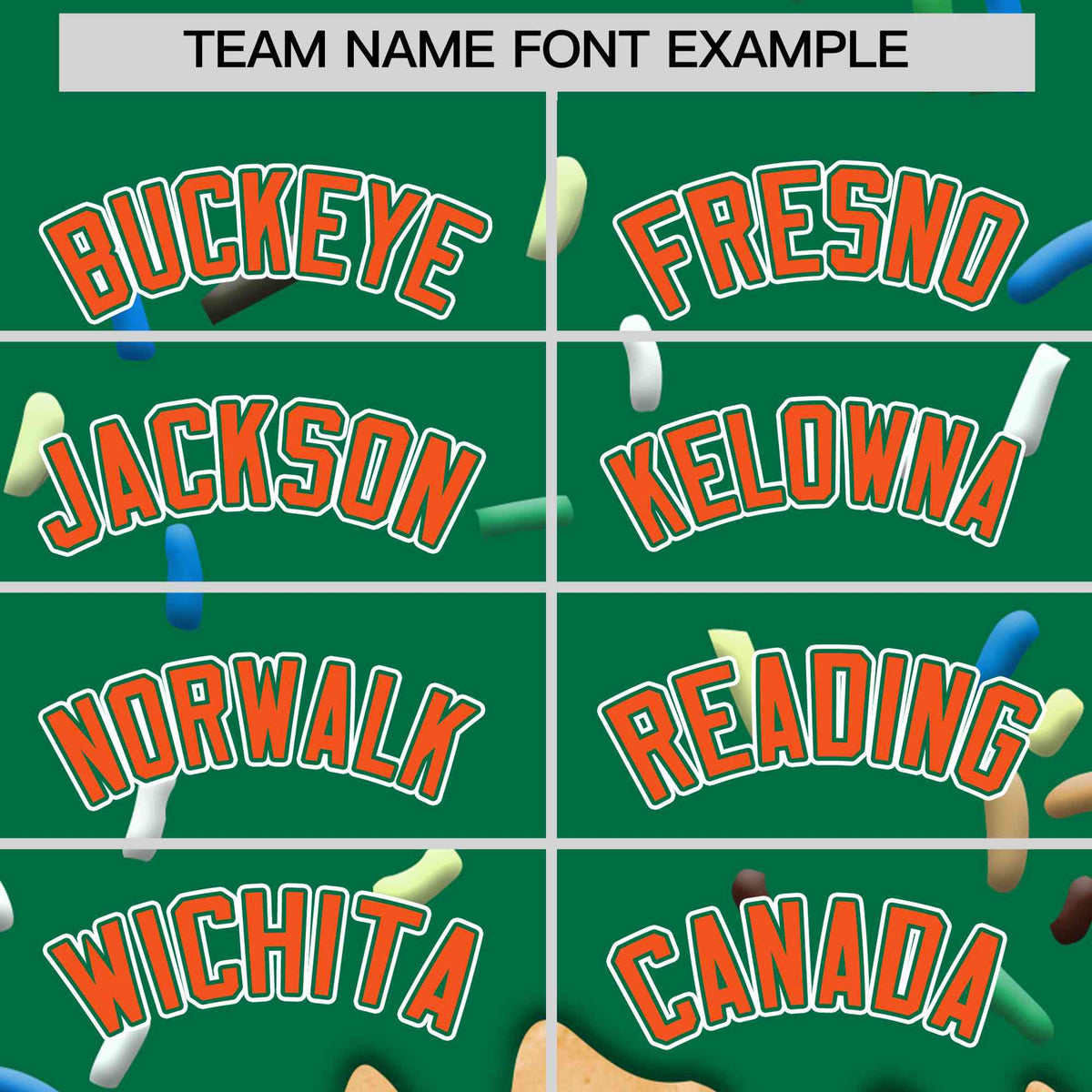 Custom Kelly Green Ice Cream Cone Graffiti Pattern Full-Snap Varsity Letterman Jackets