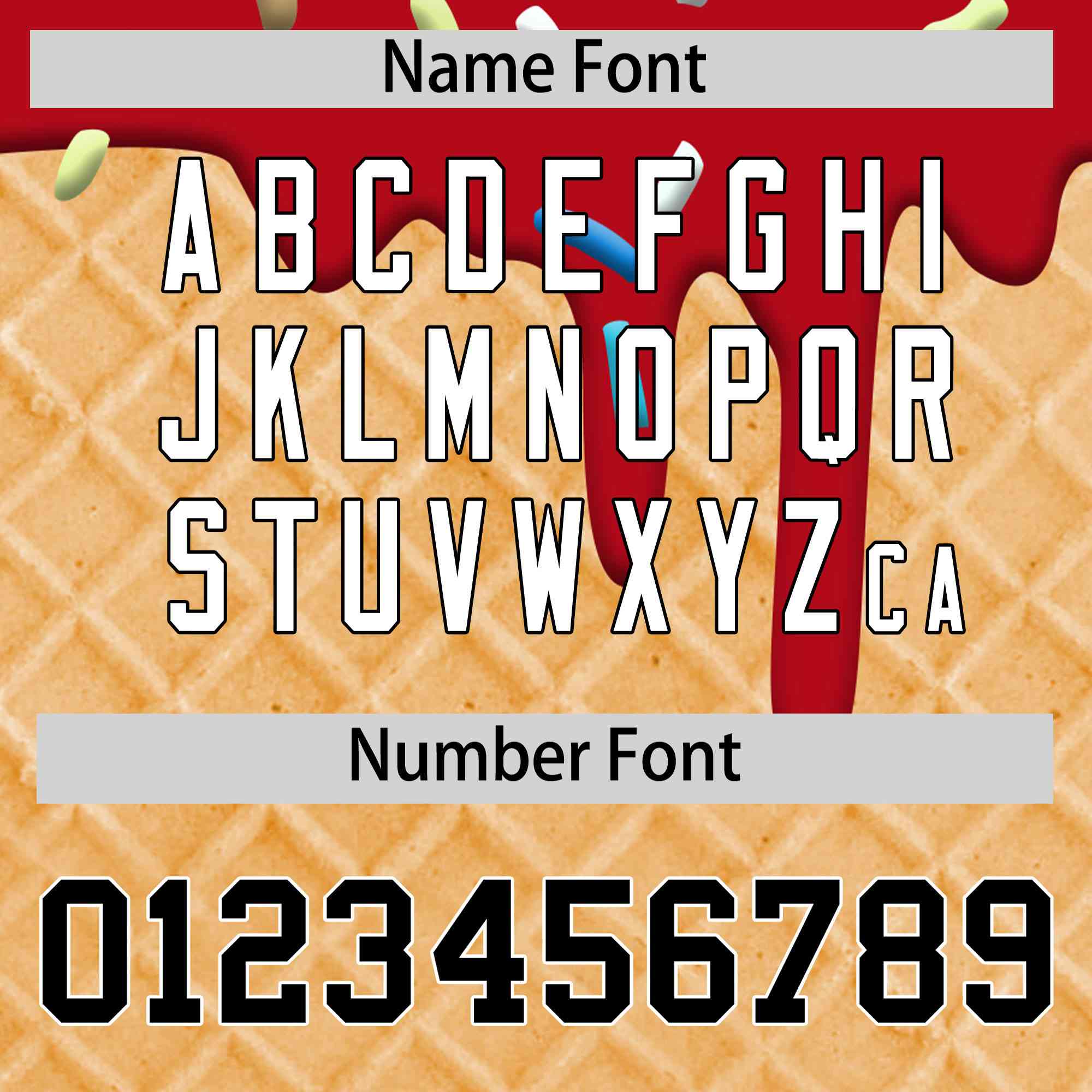 Custom Red Ice Cream Cone Graffiti Pattern Full-Snap Varsity Letterman Jackets| KXKSHOP