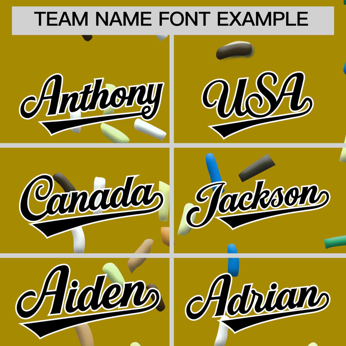 Custom Old Gold Ice Cream Cone Graffiti Pattern Full-Snap Varsity Letterman Jackets| KXKSHOP