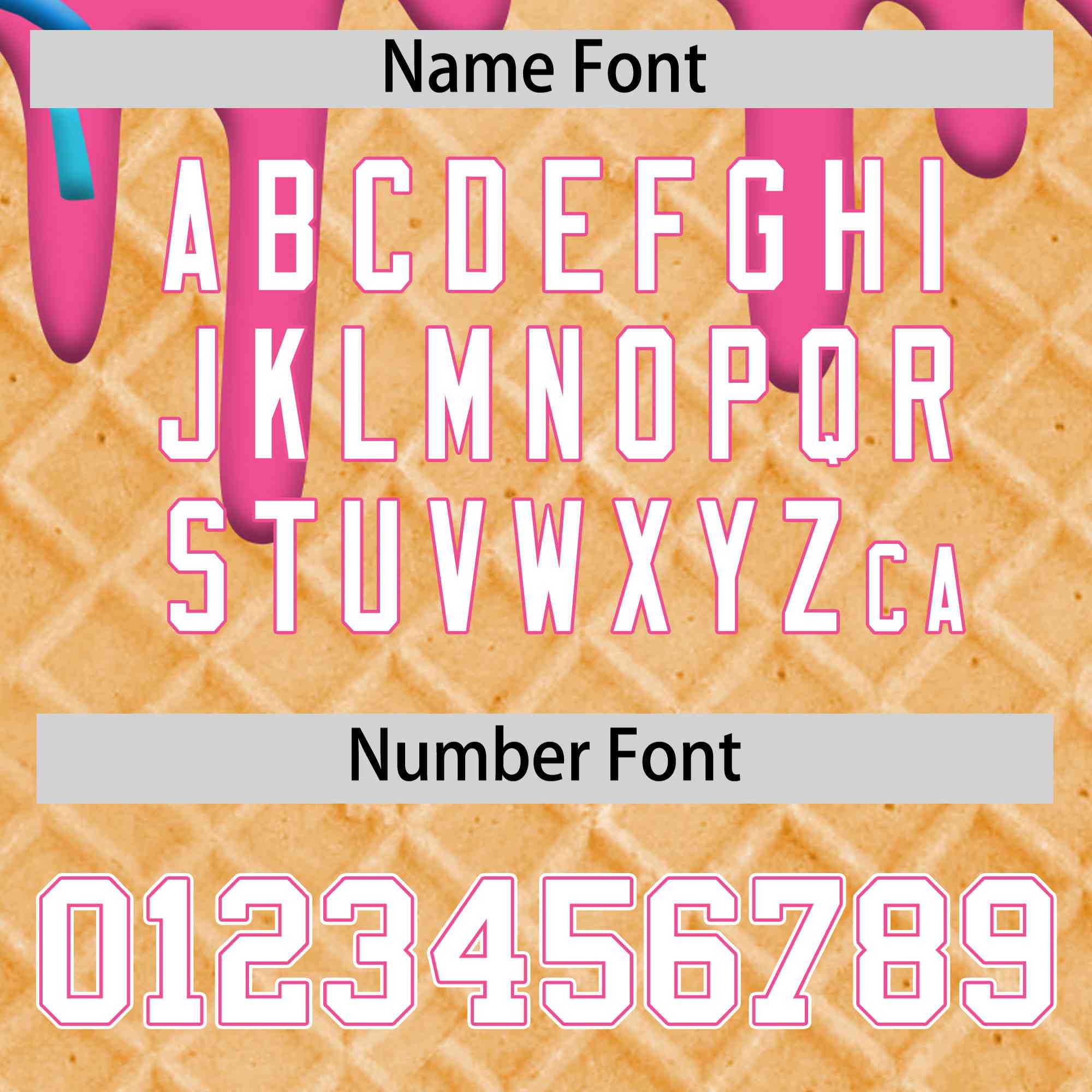 Custom Pink Ice Cream Cone Graffiti Pattern Full-Snap Varsity Letterman Jackets| KXKSHOP