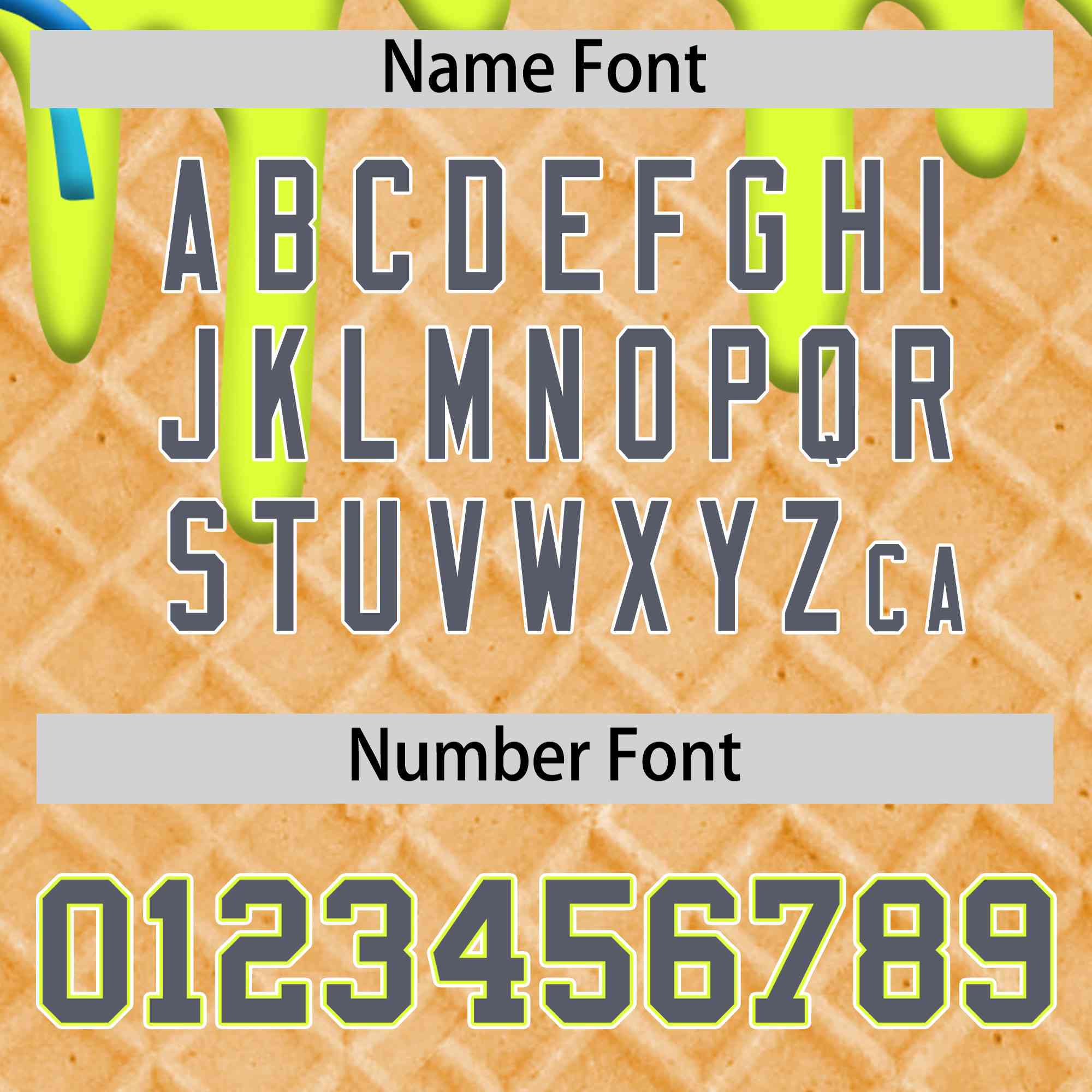 Custom Fluorescent Green Ice Cream Cone Graffiti Pattern Full-Snap Varsity Letterman Jackets| KXKSHOP