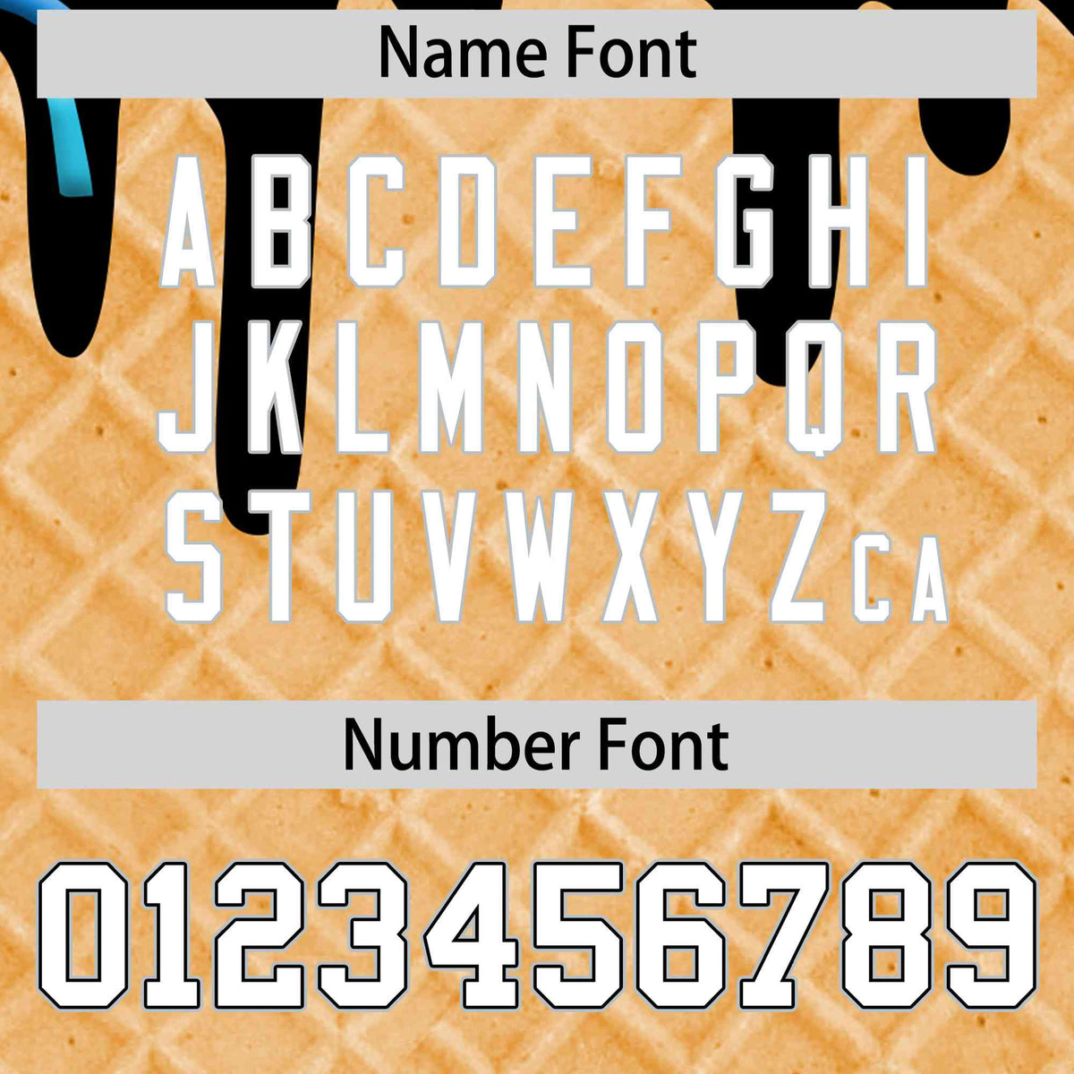 Custom Black Ice Cream Cone Graffiti Pattern Full-Snap Varsity Letterman Jackets