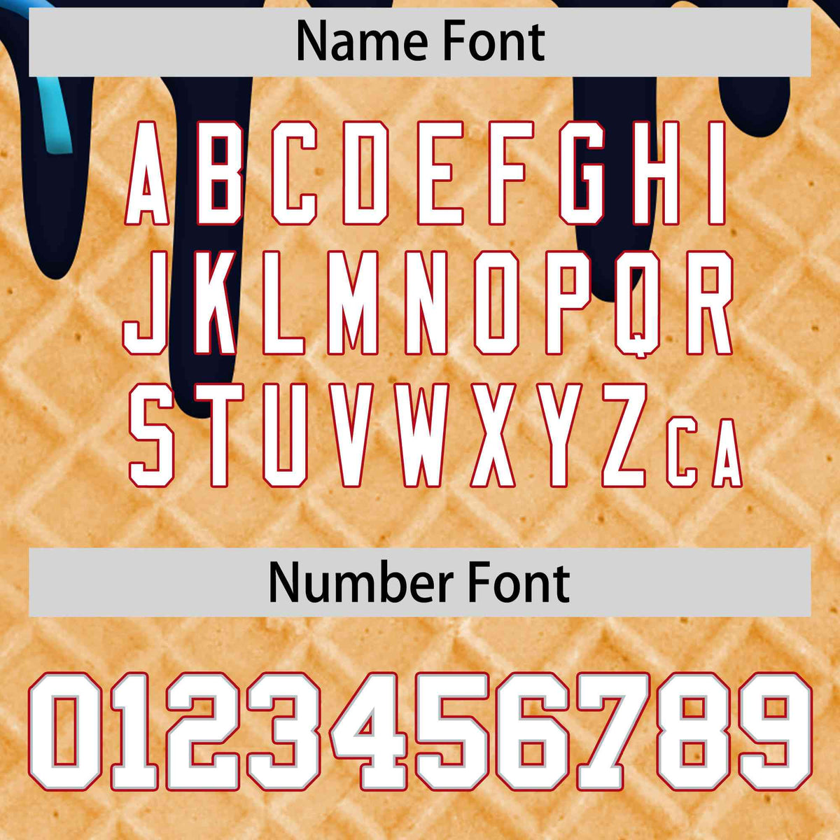 Custom Navy Ice Cream Cone Graffiti Pattern Full-Snap Varsity Letterman Jackets