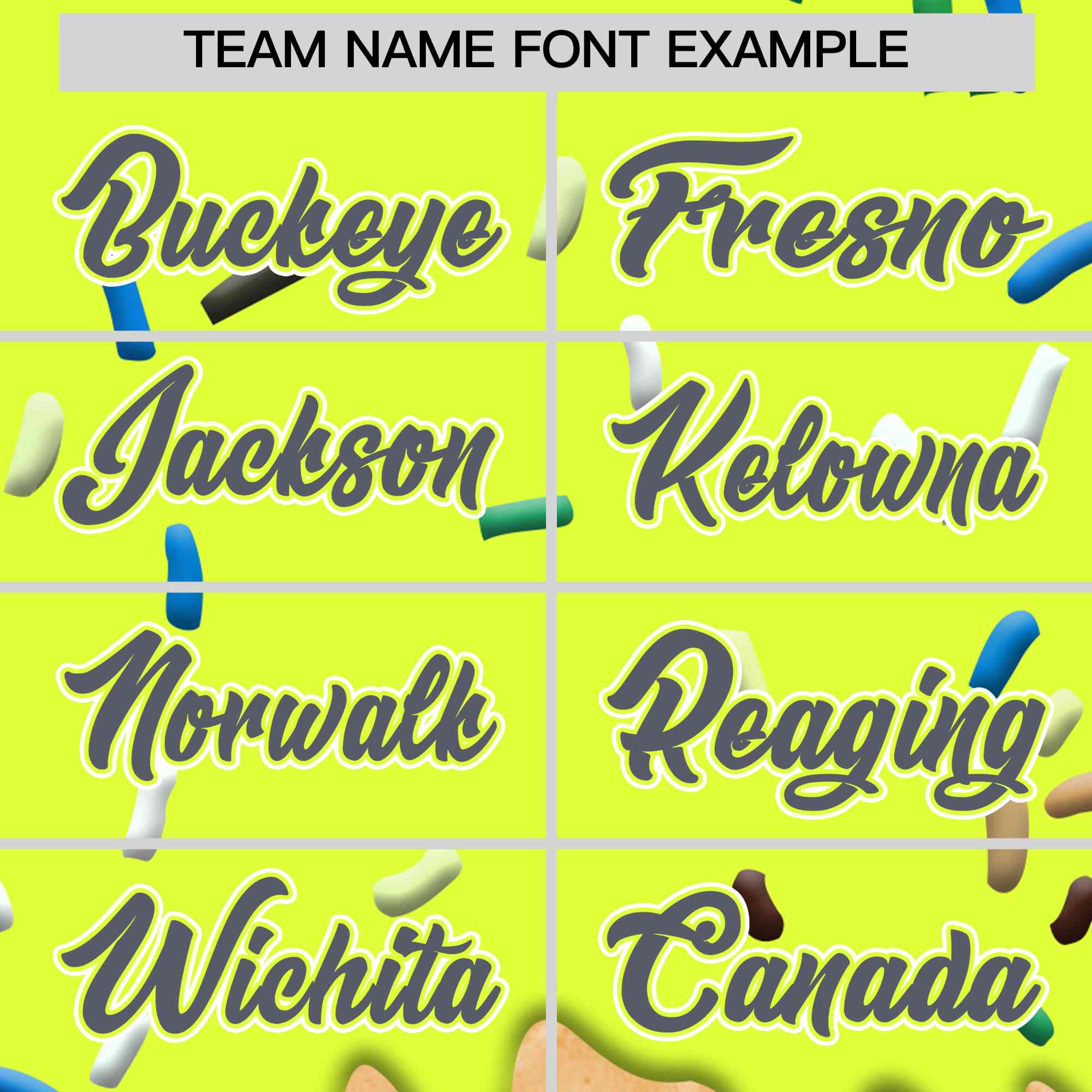 Custom Fluorescent Green Ice Cream Cone Graffiti Pattern Full-Snap Varsity Letterman Jackets