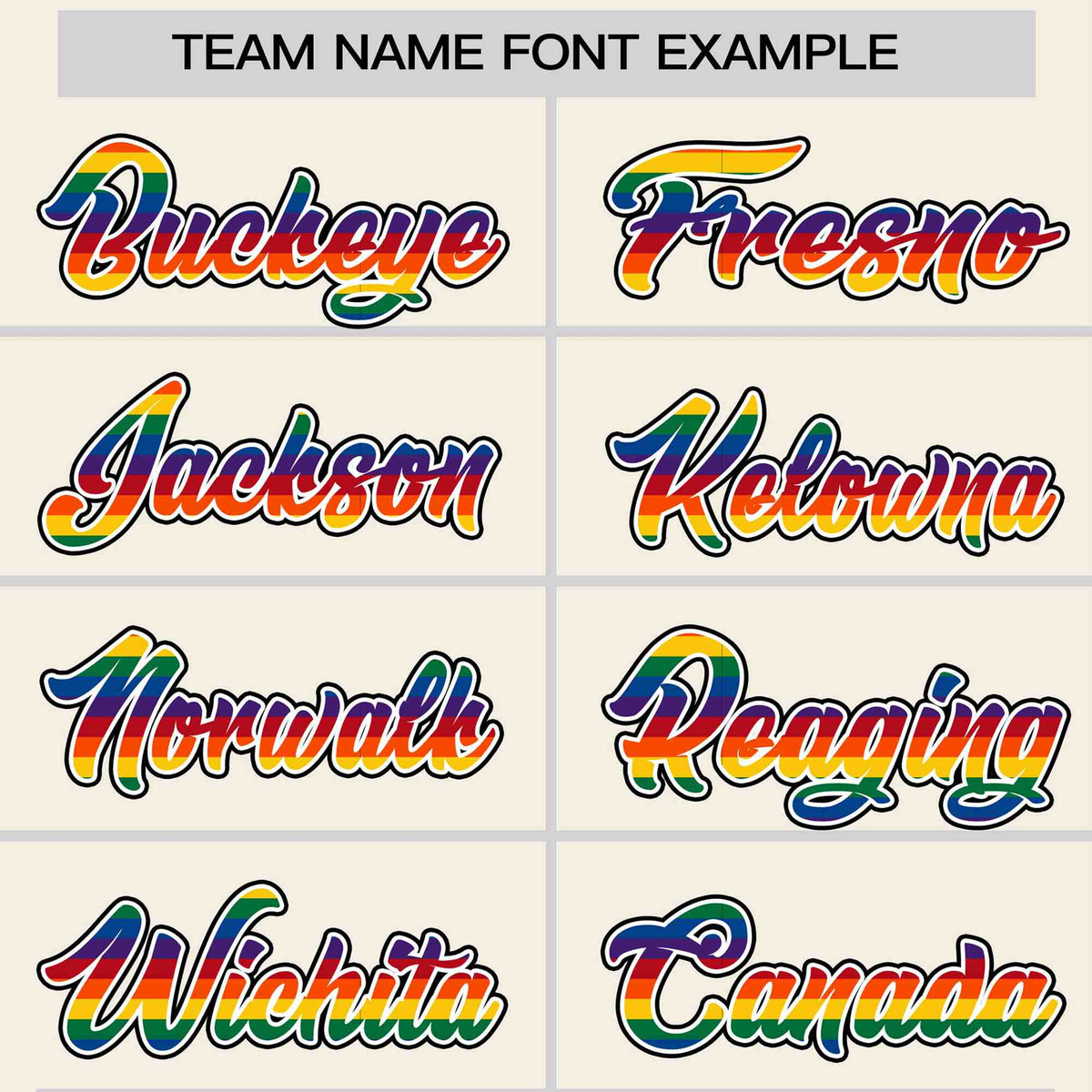 Custom Cream LGBT Rainbow For Pride Month Classic Style Letterman Baseball Jacket