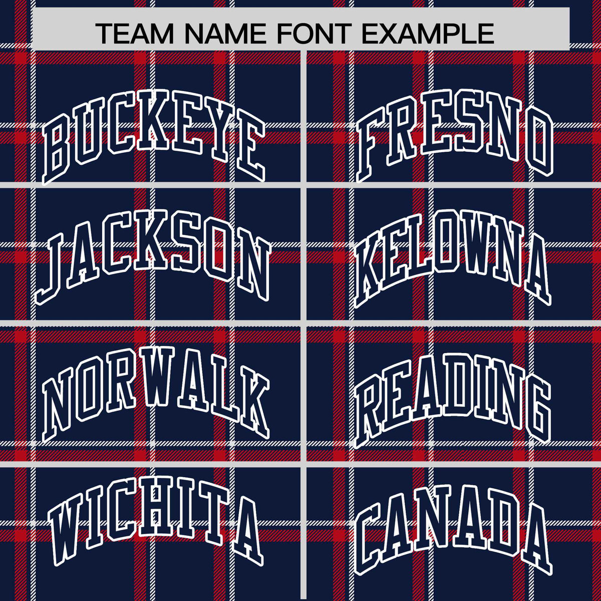 Custom Navy Varsity Full-Snap Plaid Pattern Letterman Baseball Jacket