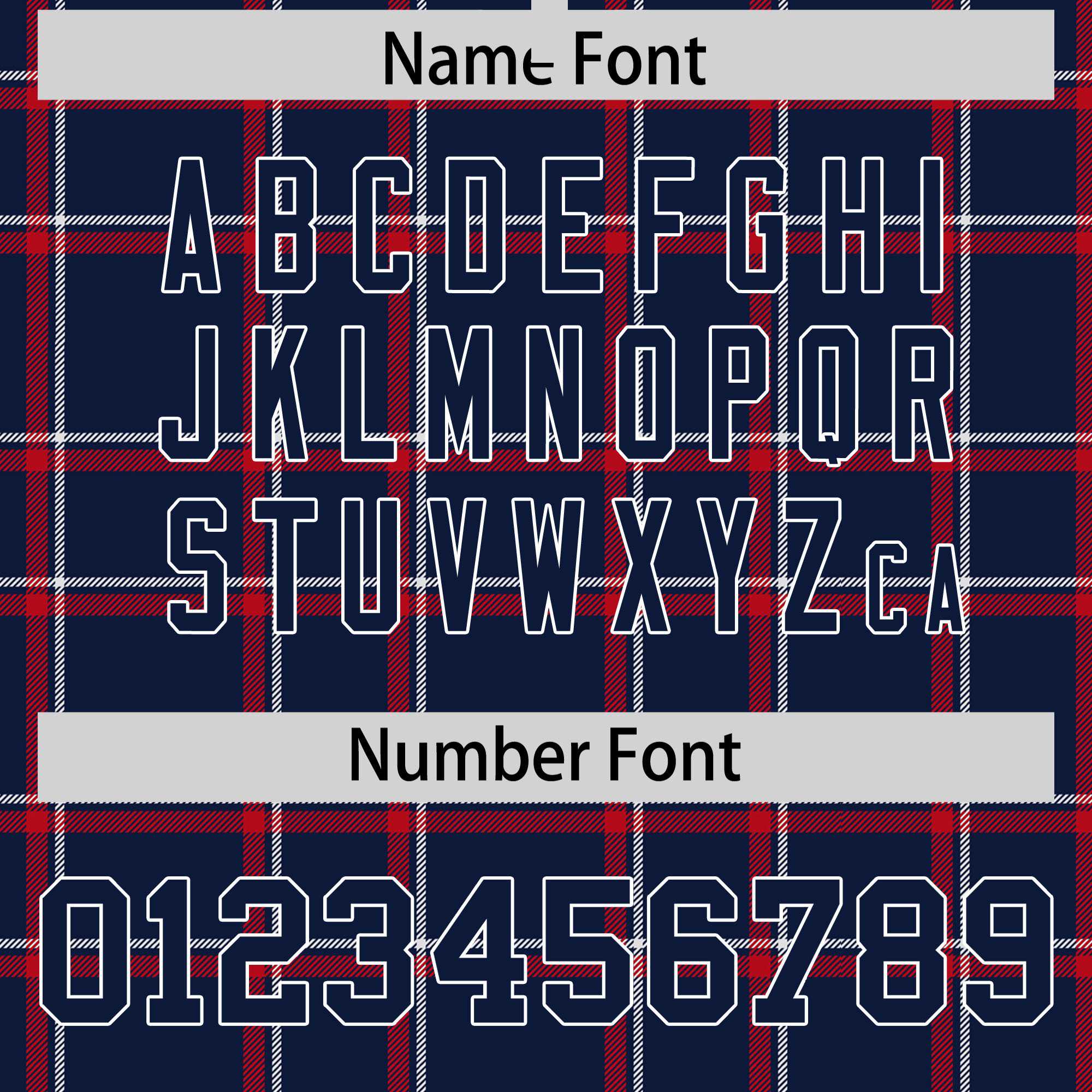 Custom Navy Varsity Full-Snap Plaid Pattern Letterman Baseball Jacket