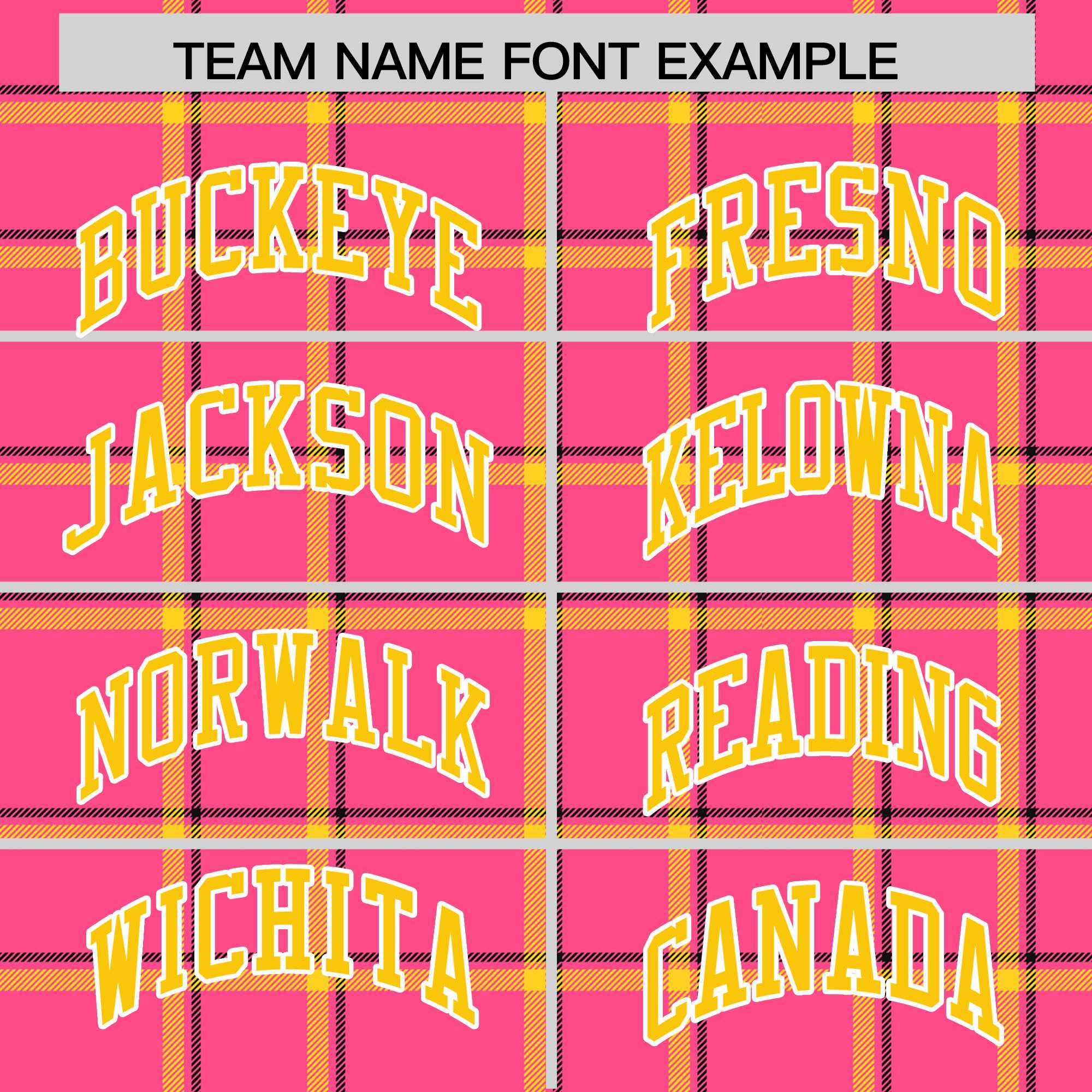 Custom Pink Varsity Full-Snap Plaid Pattern Letterman Baseball Jacket