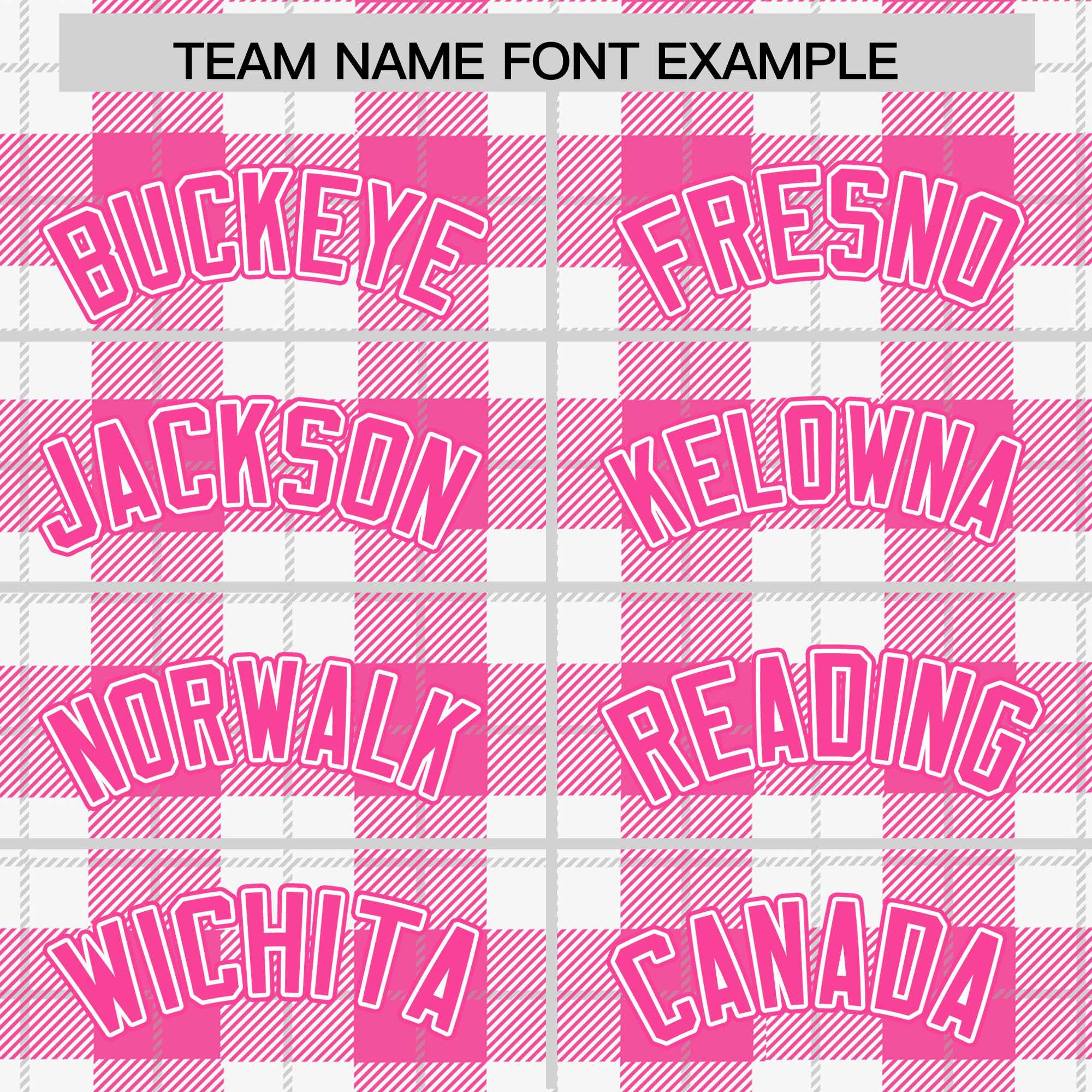Custom Pink White Varsity Full-Snap Plaid Pattern Letterman Baseball Jacket