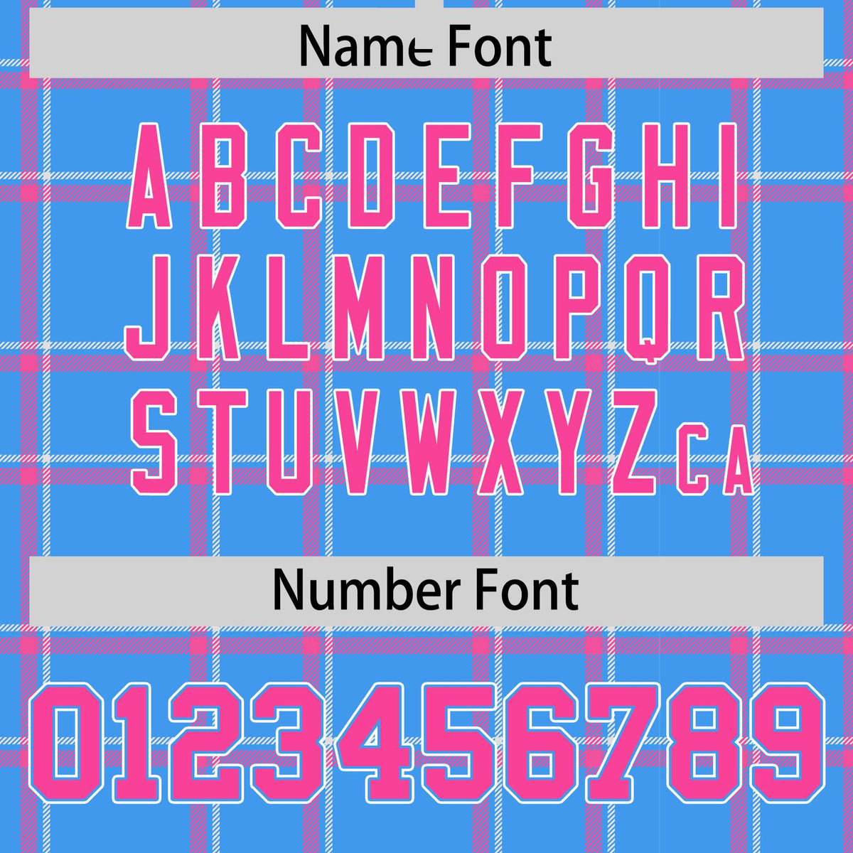 Custom Powder Blue Varsity Full-Snap Plaid Pattern Letterman Baseball Jacket